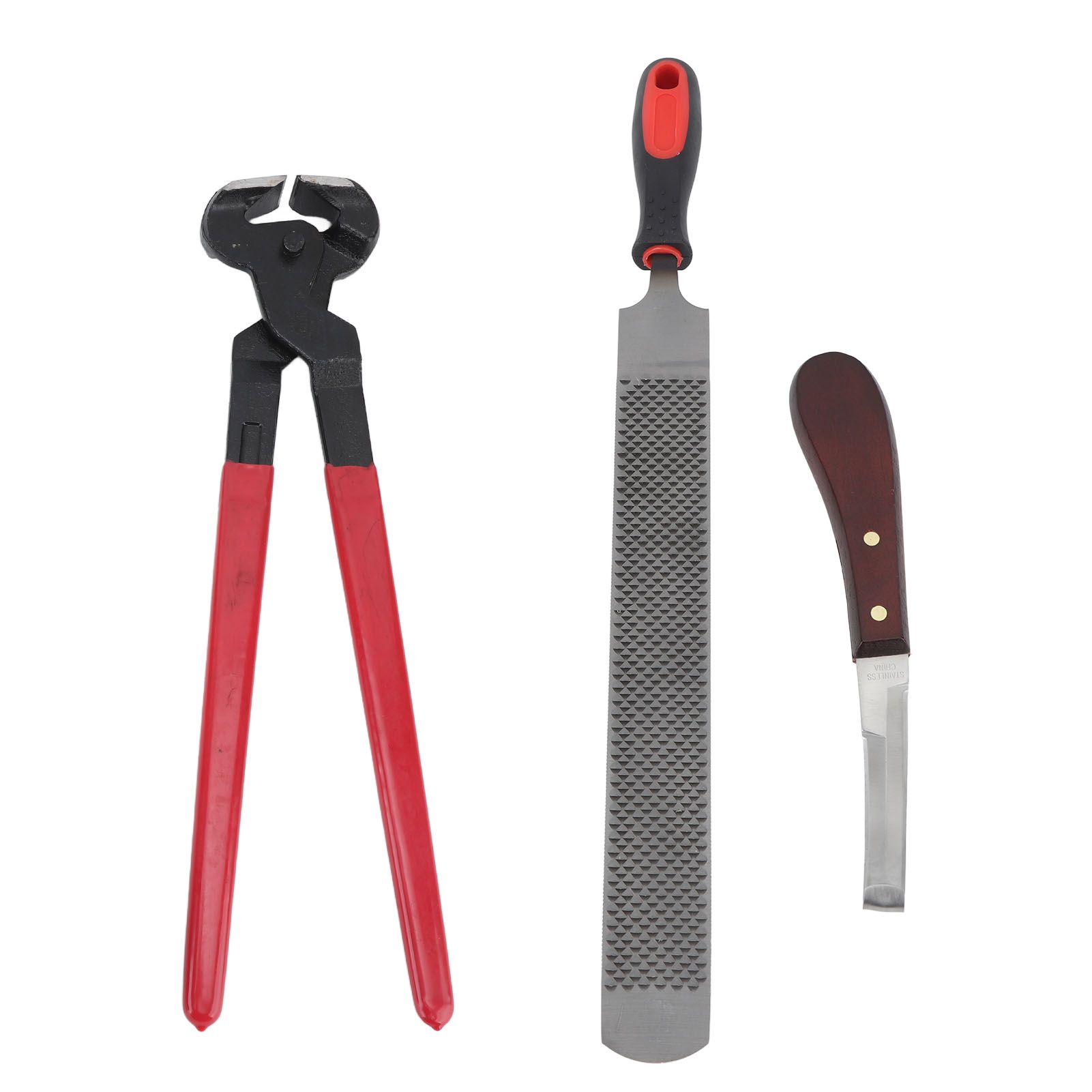 Hoof Repair Tool Kit Steel Double Sided File Hoof Trimmer Tool Kit for Horses Cattle Sheep Donkeys - Image 2