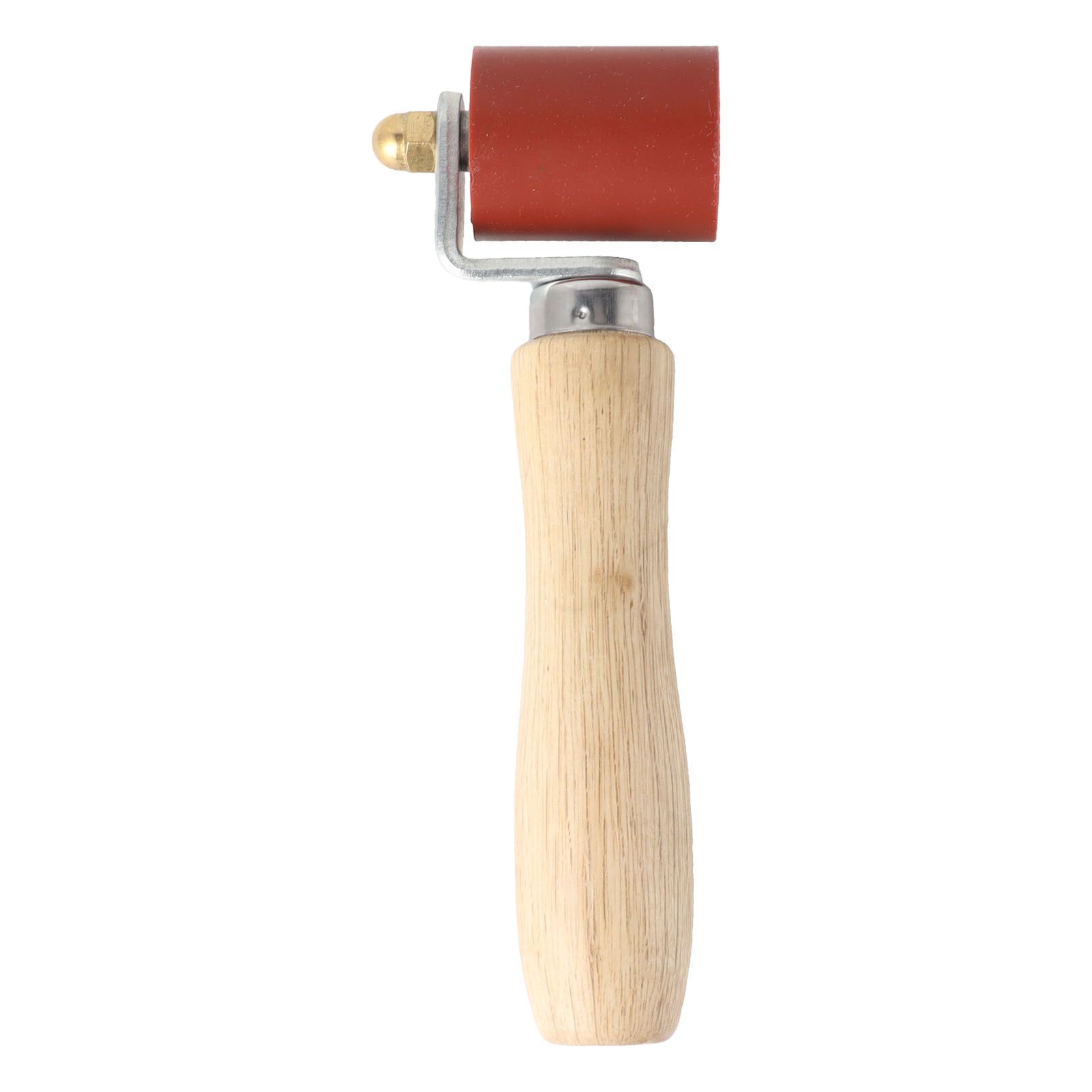 Silicone Seam Tester Bearing Design Ergonomic Detachable Smoothing Seam Roller Tool for PVC Roofing Tape Red Width 40mm/ 1.6in - Image 1