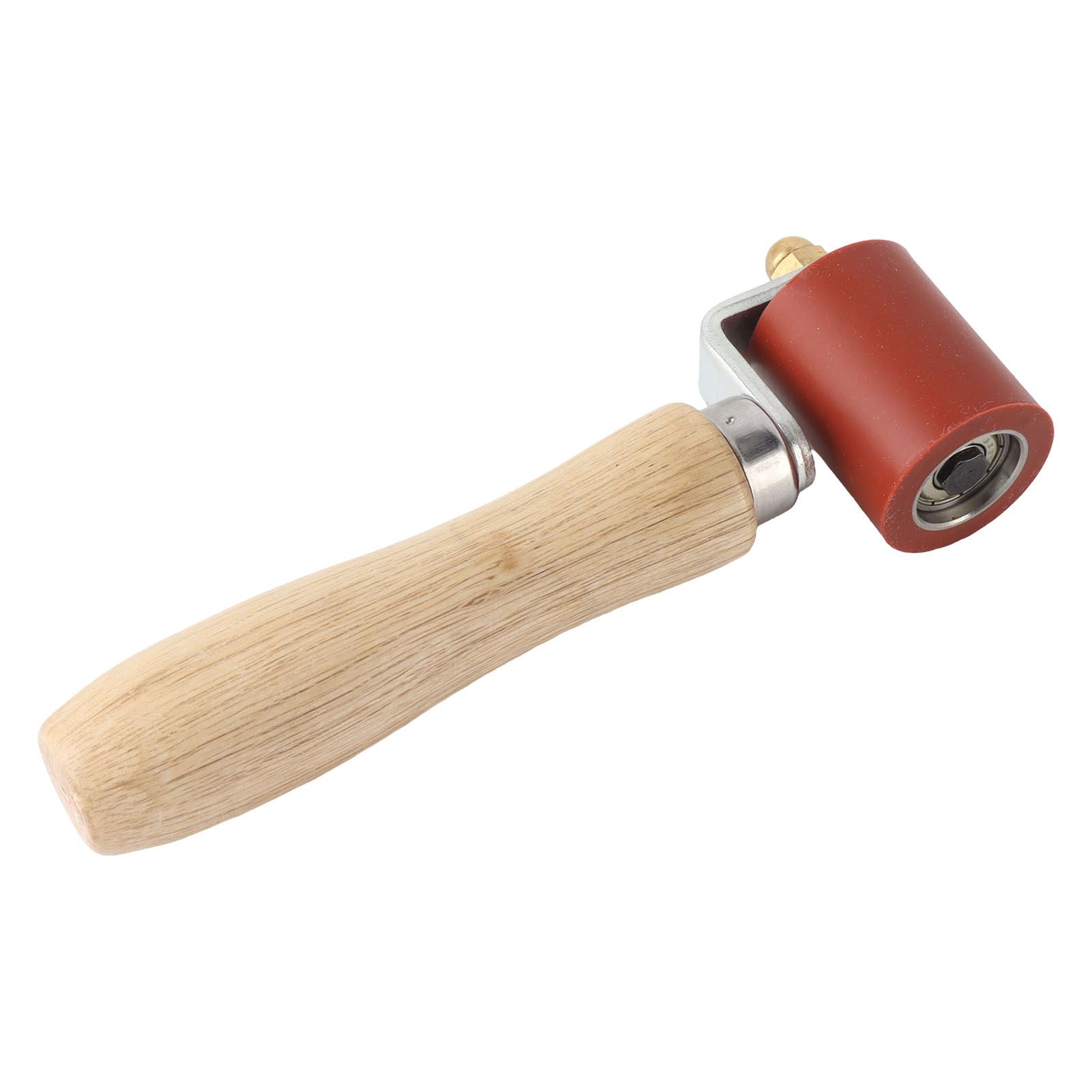 Silicone Seam Tester Bearing Design Ergonomic Detachable Smoothing Seam Roller Tool for PVC Roofing Tape Red Width 40mm/ 1.6in - Image 2