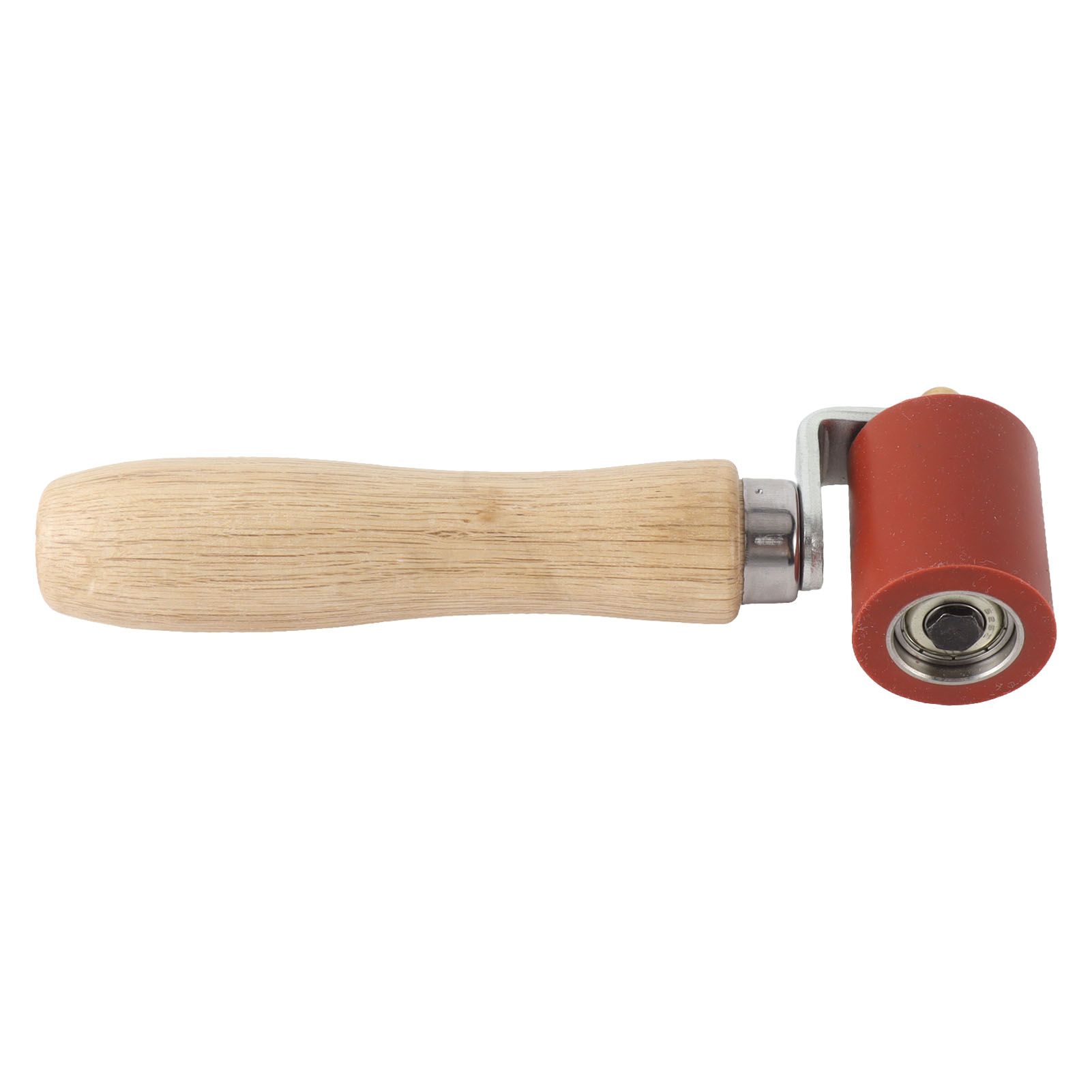 Silicone Seam Tester Bearing Design Ergonomic Detachable Smoothing Seam Roller Tool for PVC Roofing Tape Red Width 40mm/ 1.6in - Image 3