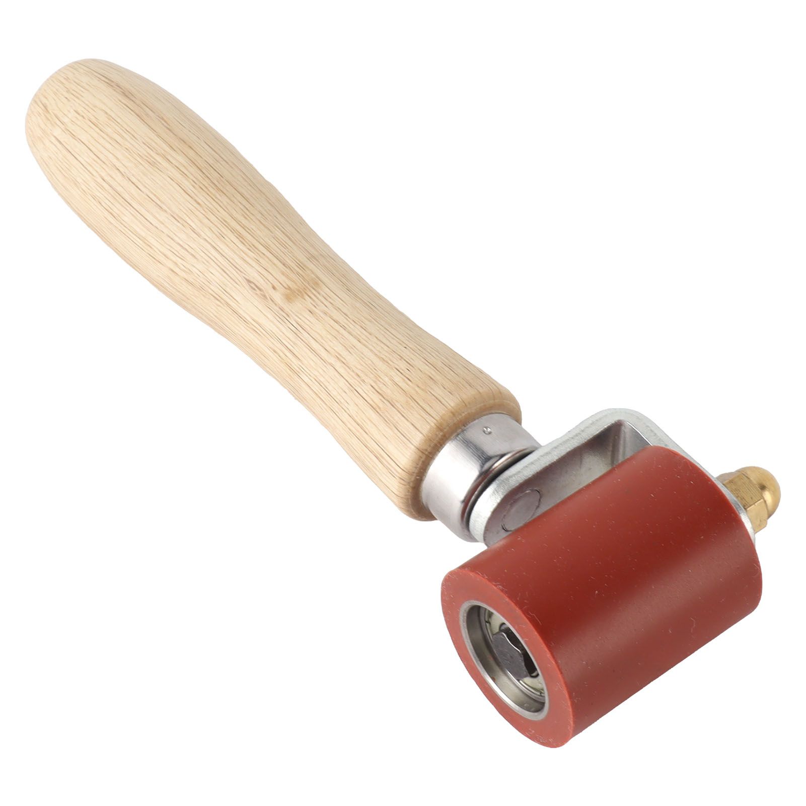 Silicone Seam Tester Bearing Design Ergonomic Detachable Smoothing Seam Roller Tool for PVC Roofing Tape Red Width 40mm/ 1.6in - Image 5