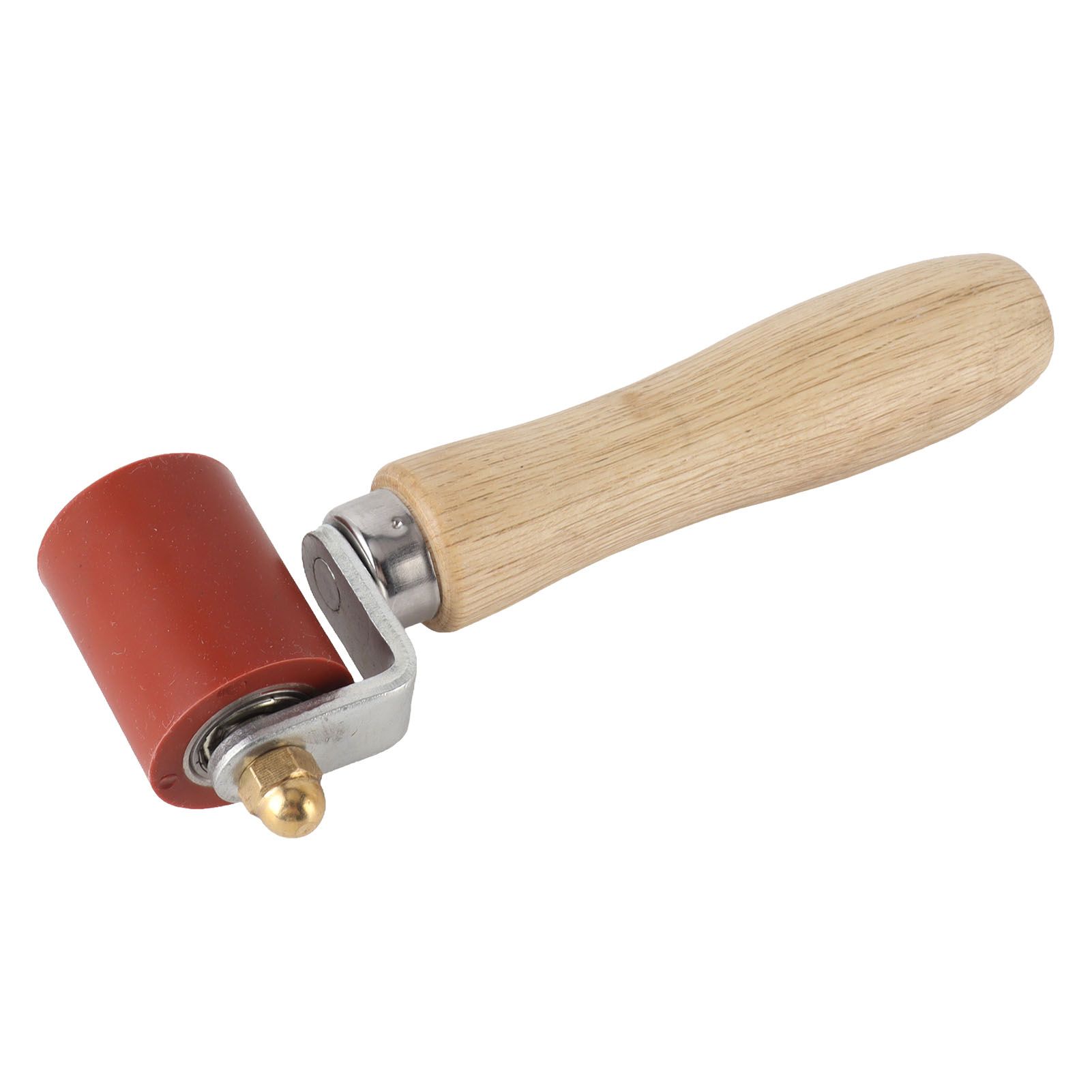 Silicone Seam Tester Bearing Design Ergonomic Detachable Smoothing Seam Roller Tool for PVC Roofing Tape Red Width 40mm/ 1.6in - Image 6