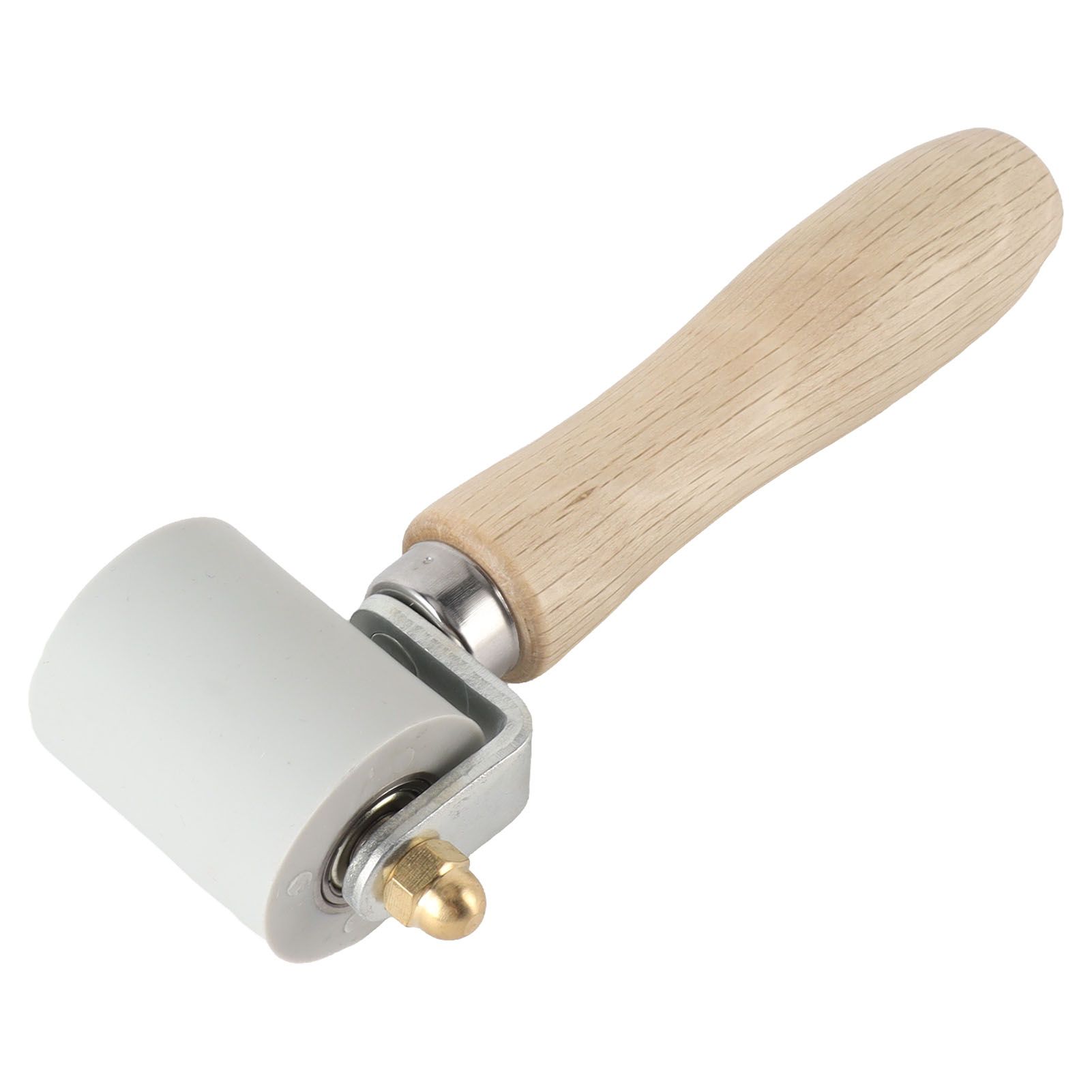 Silicone Seam Tester Bearing Design Ergonomic Detachable Smoothing Seam Roller Tool for PVC Roofing Tape Gray Width 45mm/1.8in - Image 4