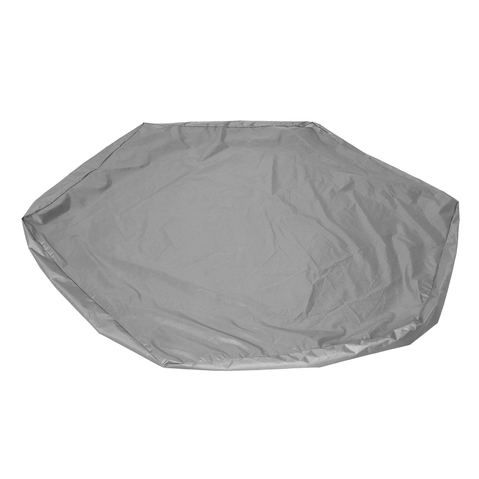 Sandbox Cover Hexagon Sandpit Sand Toys Cover Waterproof Pool Cover with Drawstring for Outdoor Garden Grey - Image 3