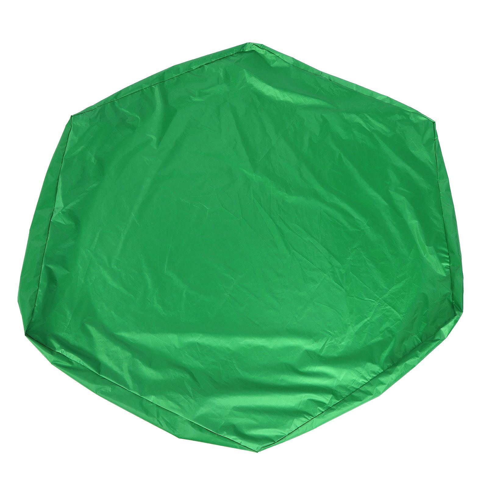 Sandbox Cover Hexagon Sandpit Sand Toys Cover Waterproof Pool Cover with Drawstring for Outdoor Garden Green - Image 2