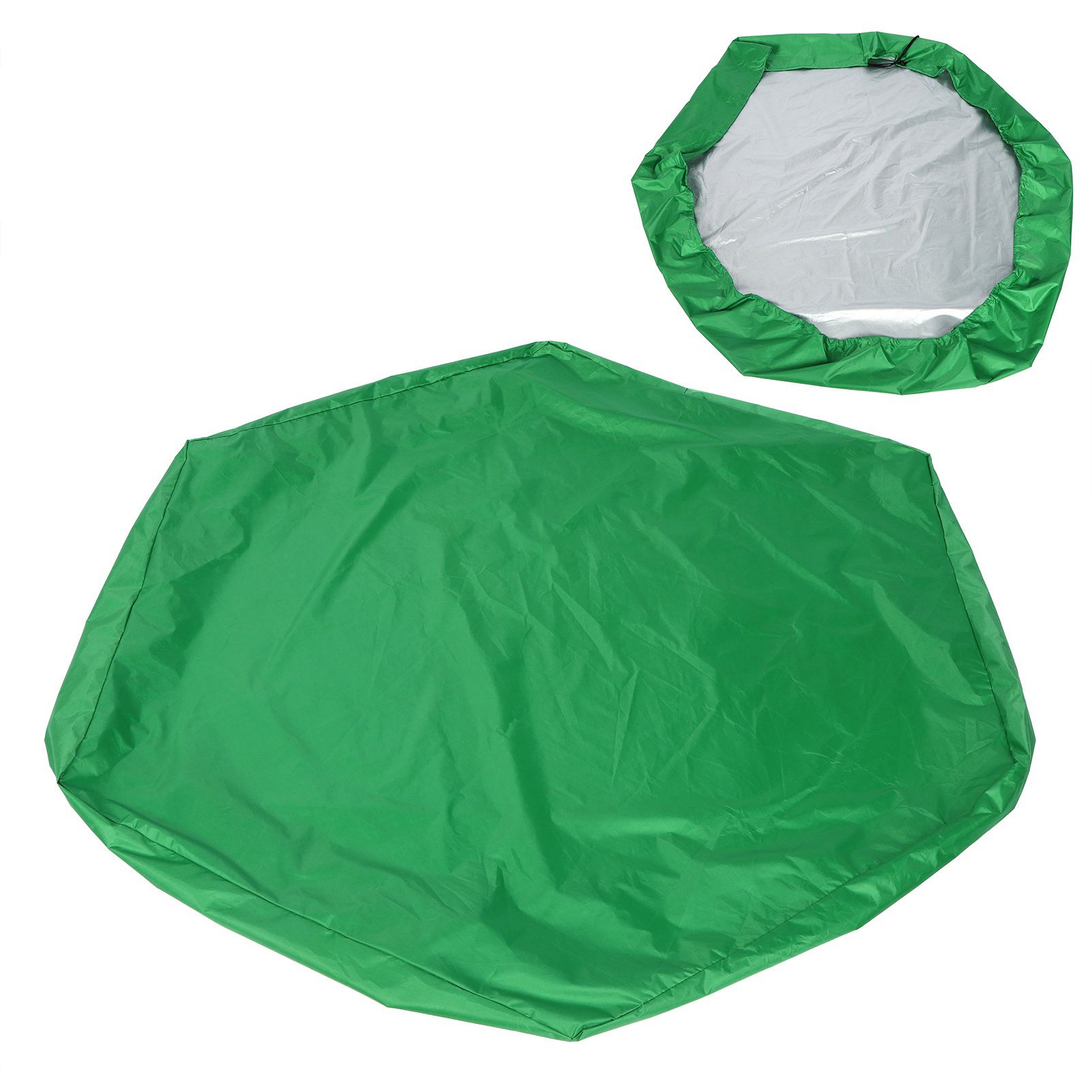 Sandbox Cover Hexagon Sandpit Sand Toys Cover Waterproof Pool Cover with Drawstring for Outdoor Garden Green - Image 8