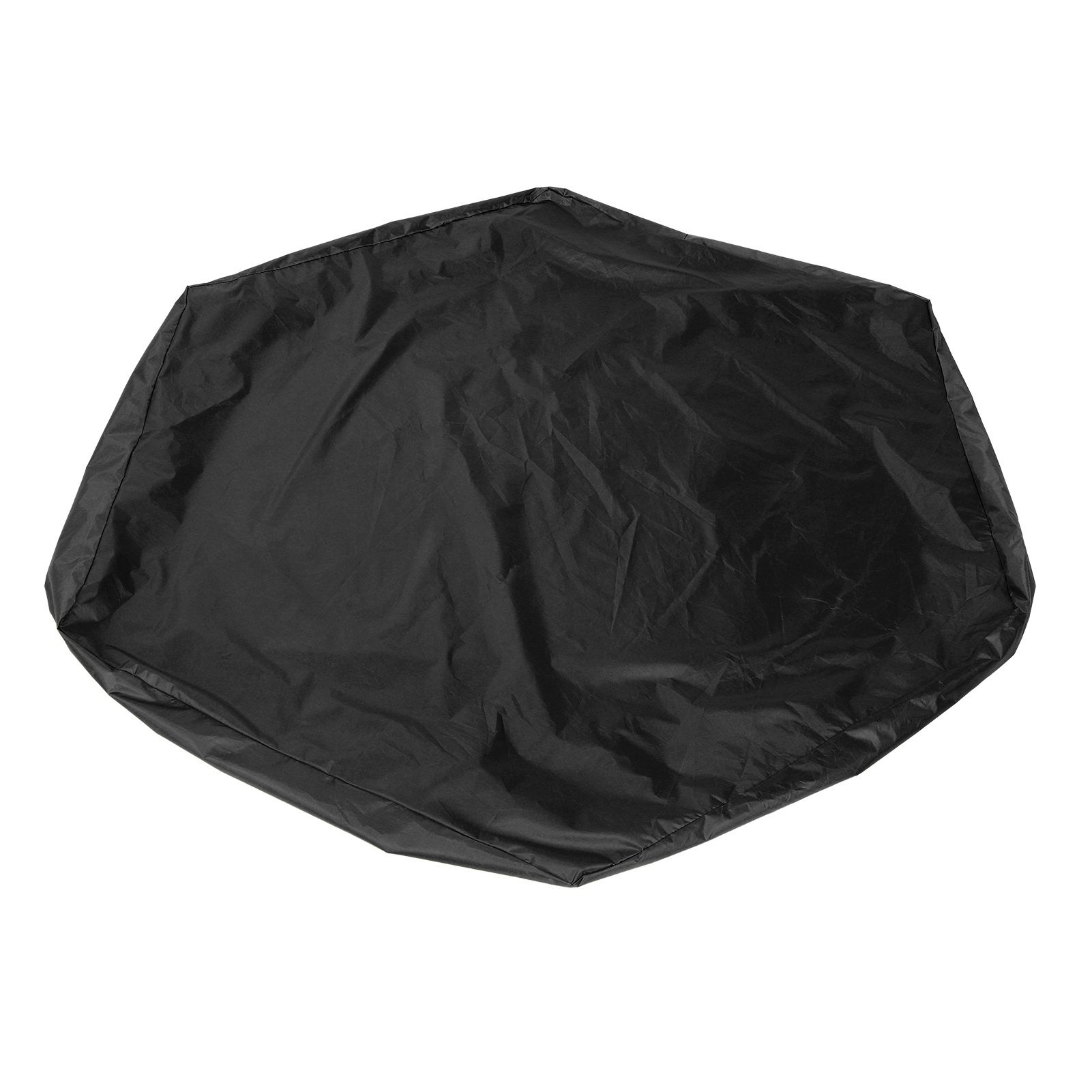 Sandbox Cover Hexagon Sandpit Sand Toys Cover Waterproof Pool Cover with Drawstring for Outdoor Garden Black - Image 1