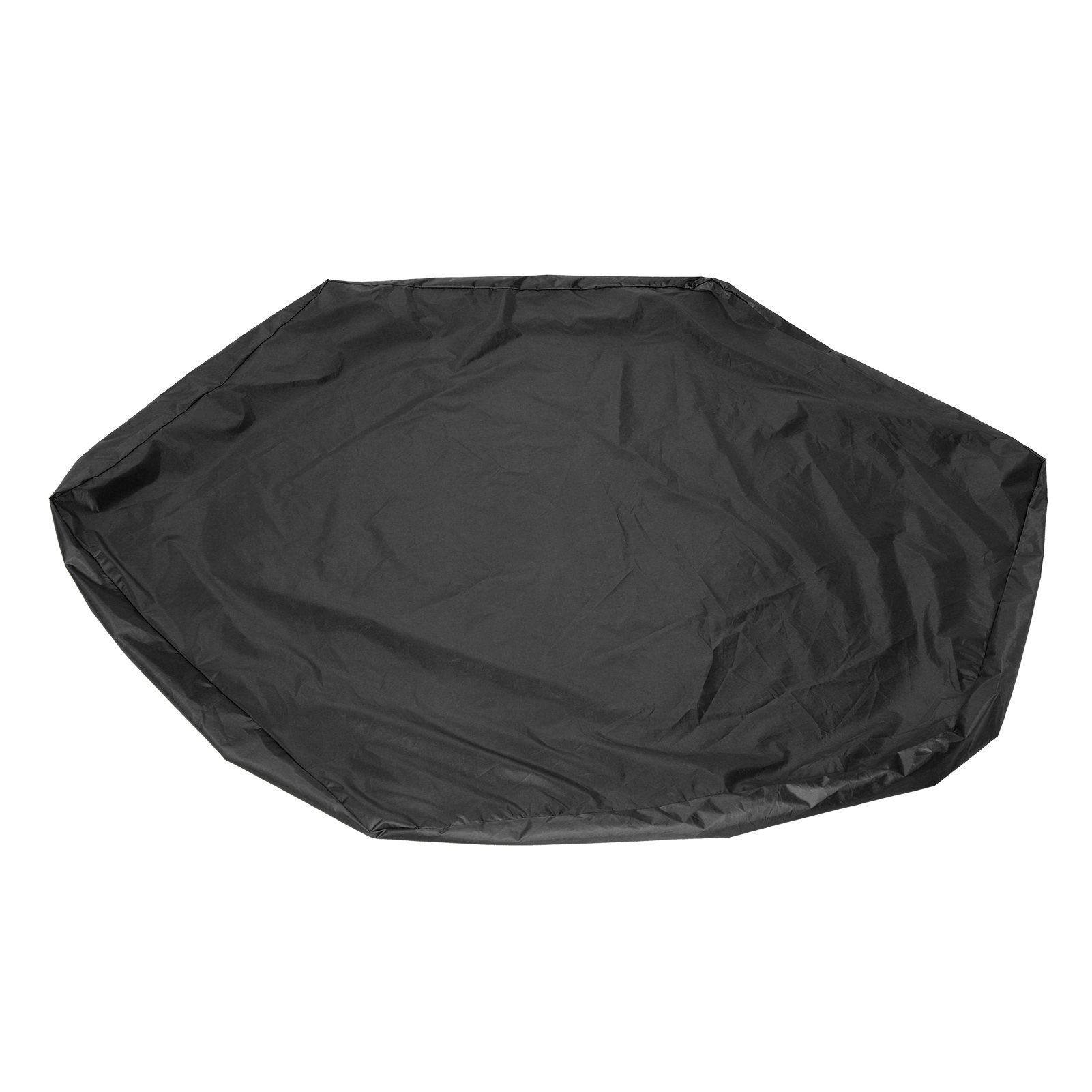 Sandbox Cover Hexagon Sandpit Sand Toys Cover Waterproof Pool Cover with Drawstring for Outdoor Garden Black - Image 2