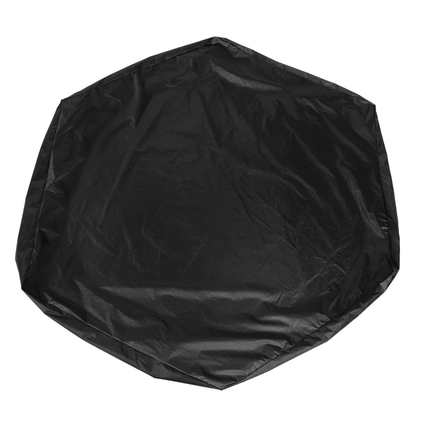 Sandbox Cover Hexagon Sandpit Sand Toys Cover Waterproof Pool Cover with Drawstring for Outdoor Garden Black - Image 7