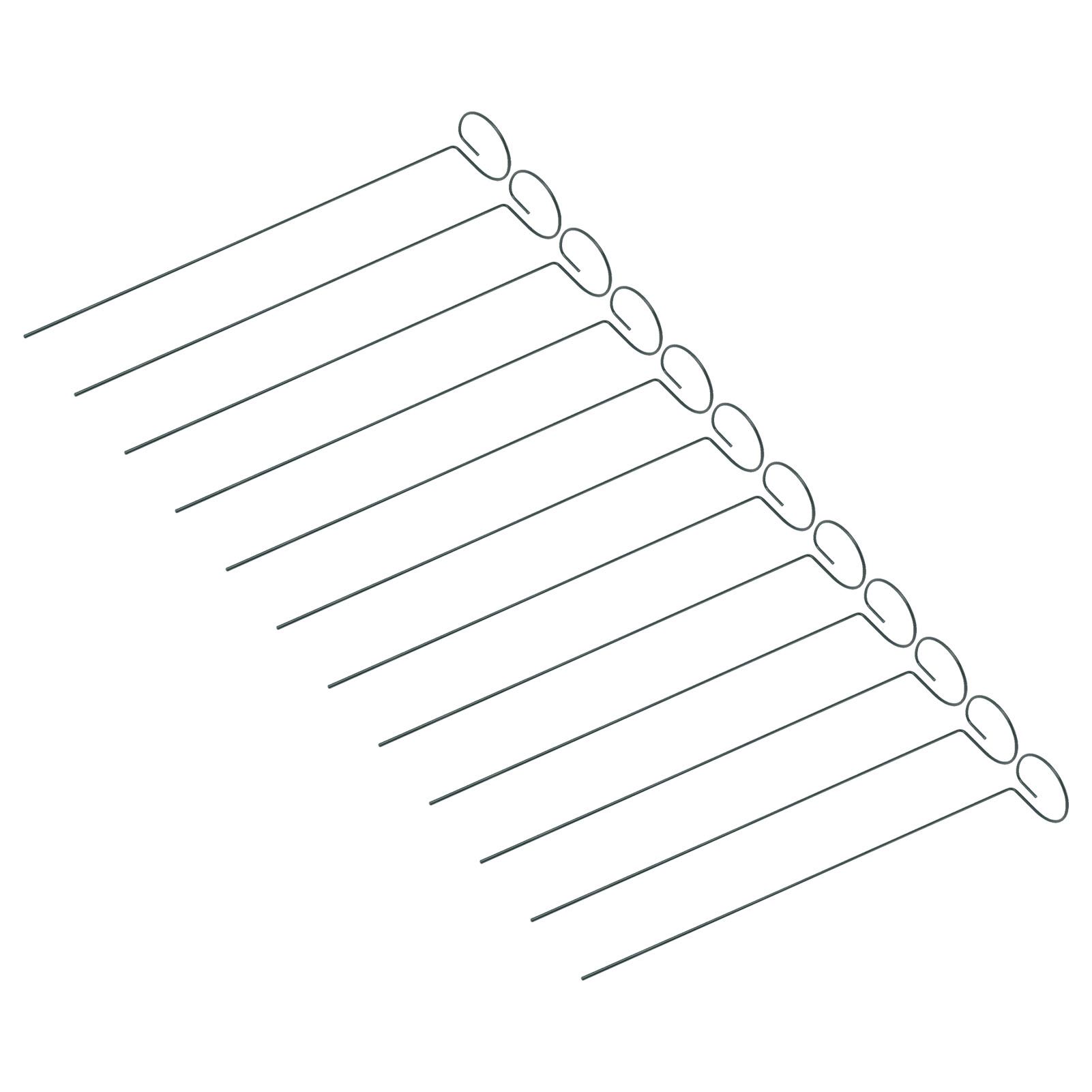 12Pcs Plant Stakes Reusable Plant Sticks Support Anti Rust Stem Flower Support for Home Garden Yard Farm - Image 3
