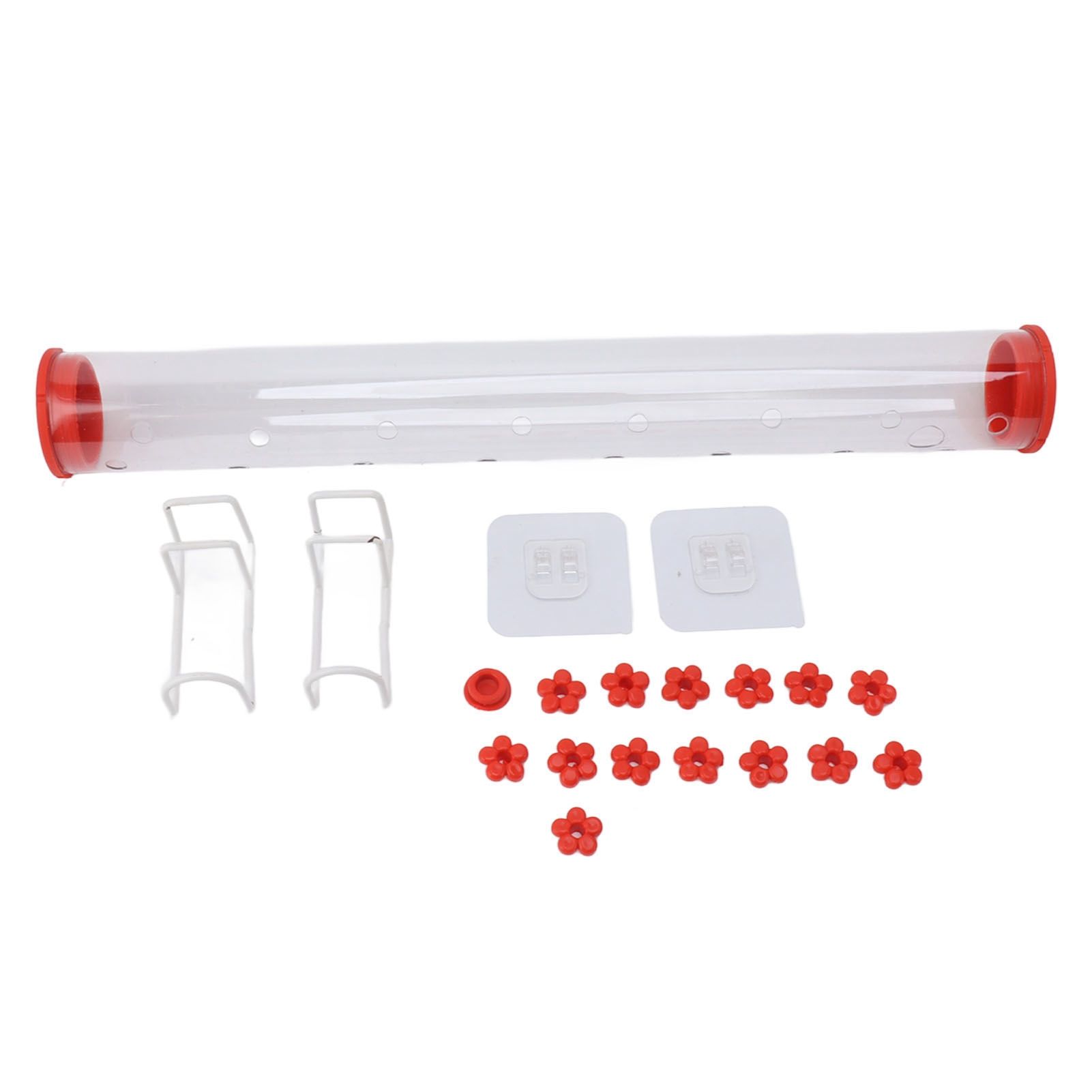40cm Window Hummingbird Feeder Transparent Hummingbird Water Drinking Feeding Pipe - Image 1