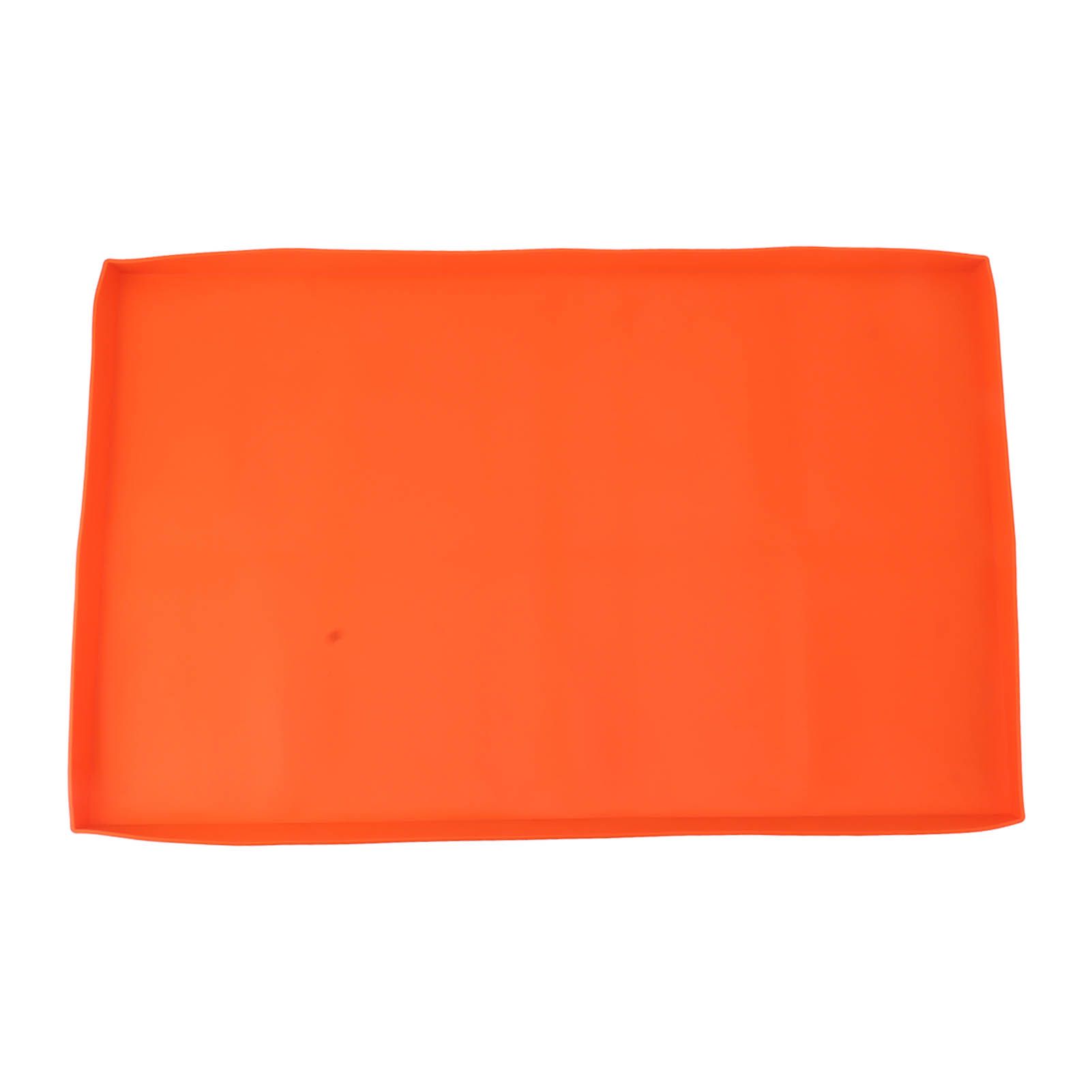 Silicone Griddle Mat Silicone Protective Mat Cover Grill Cover for Blackstone Griddle Top 36 Inch Orange - Image 1