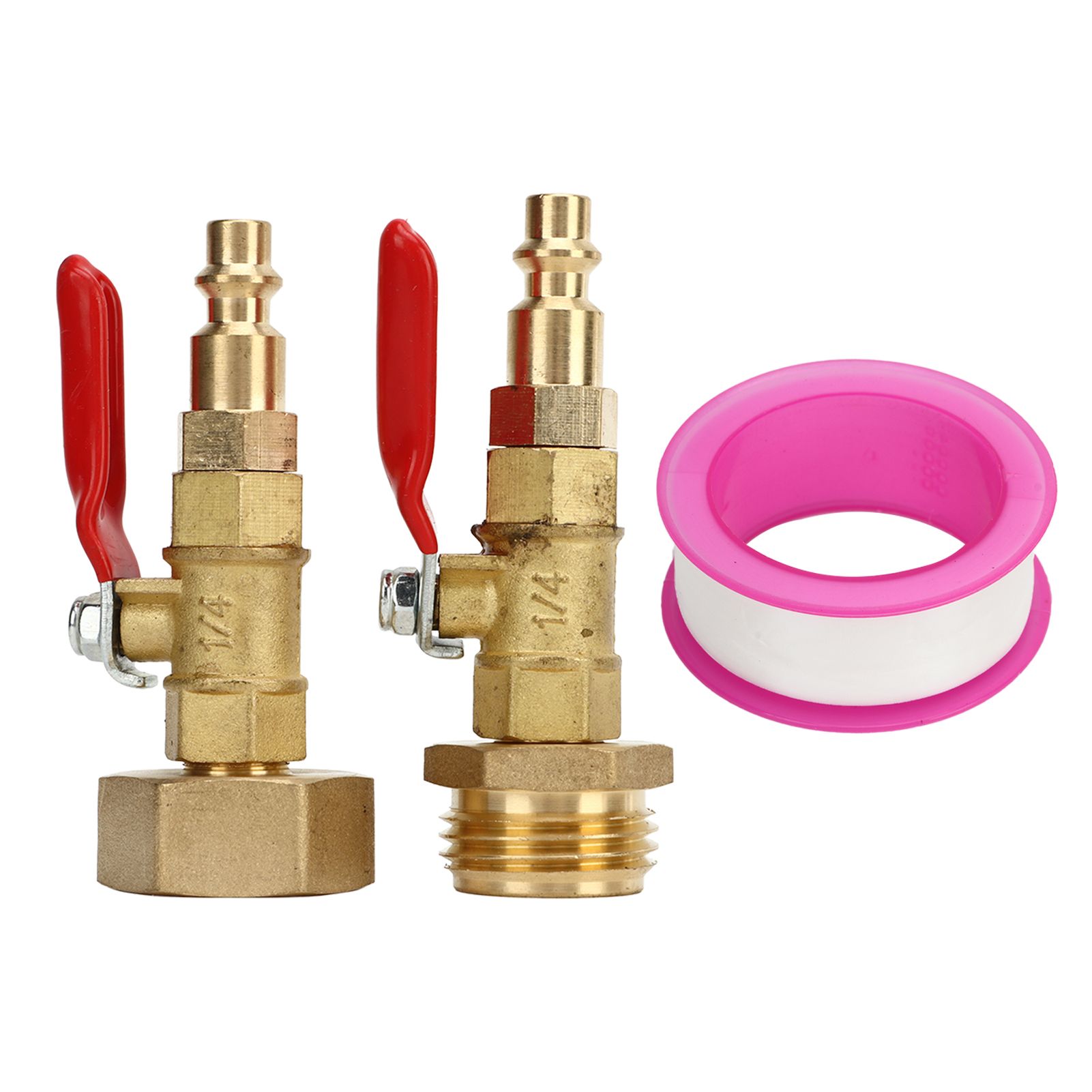 2pcs Brass Winterize Blowout Adapter 3/4 Internal and External Thread Brass Quick Adapter - Image 1