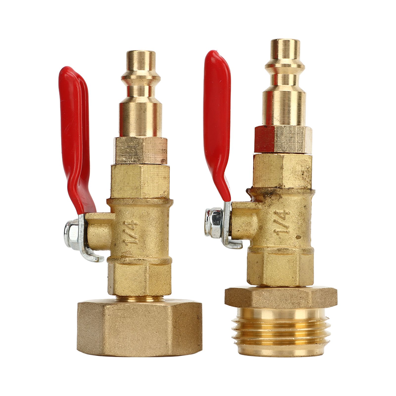 2pcs Brass Winterize Blowout Adapter 3/4 Internal and External Thread Brass Quick Adapter - Image 2