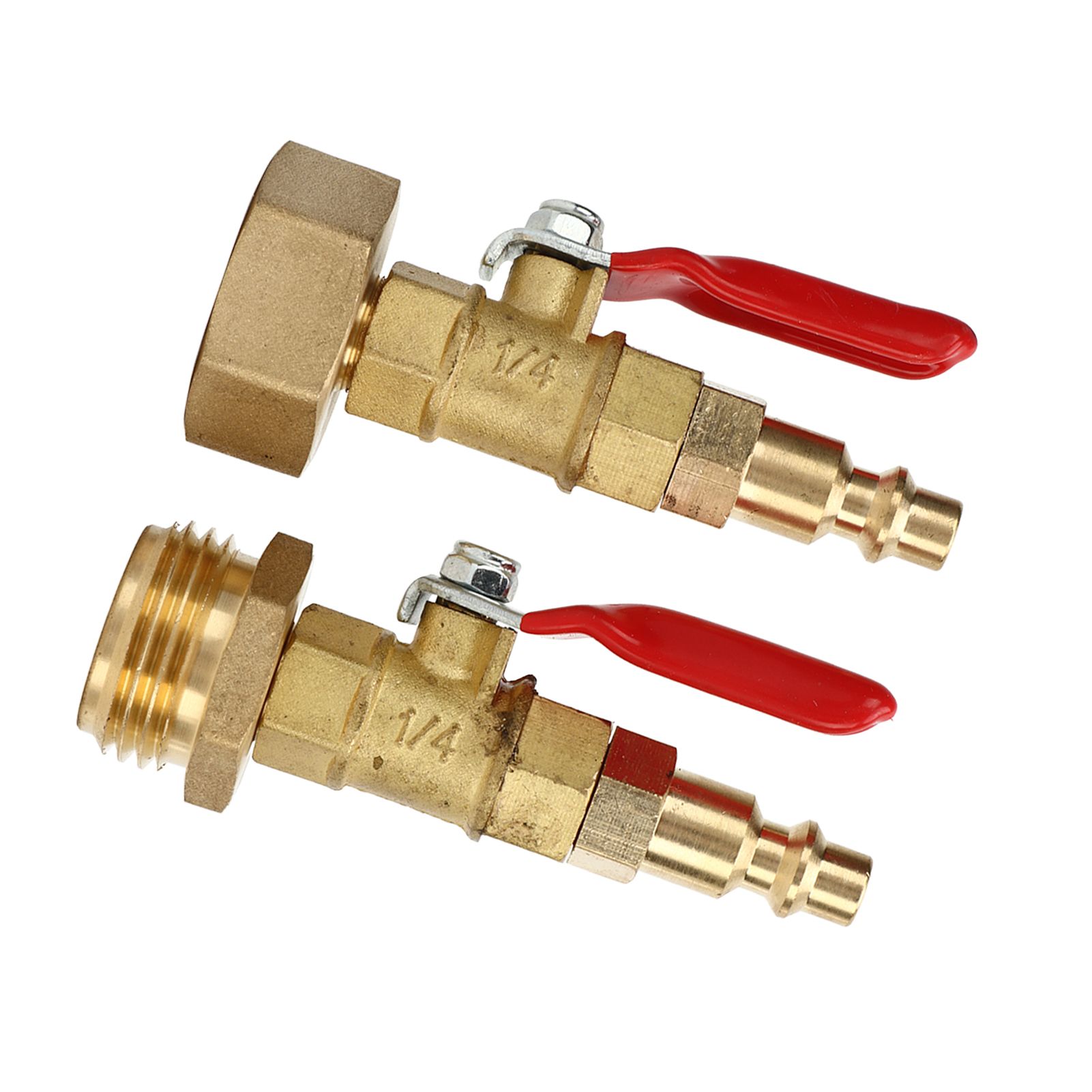 2pcs Brass Winterize Blowout Adapter 3/4 Internal and External Thread Brass Quick Adapter - Image 6