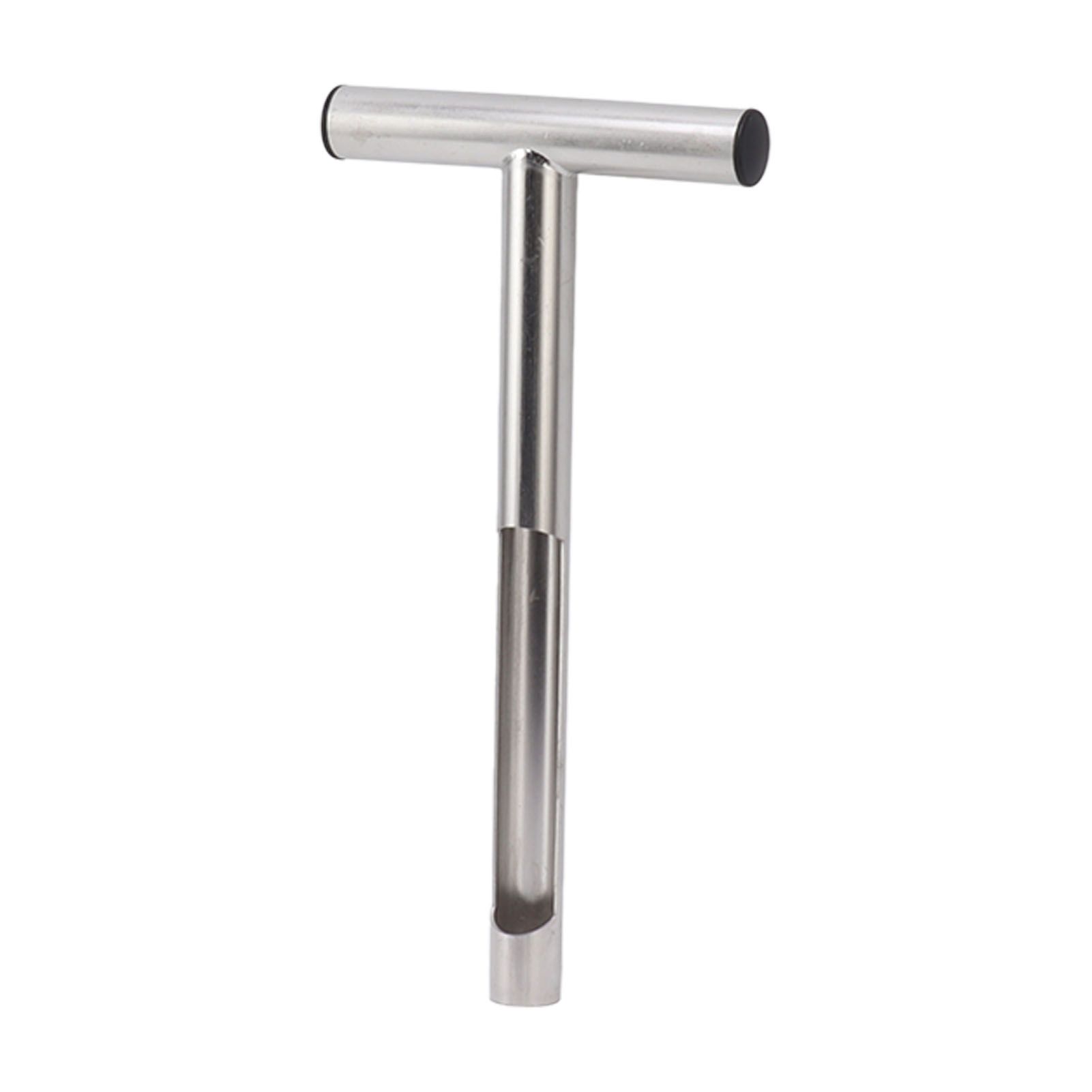 Soil Sampler Probe 304 Stainless Steel Protable T Handle Soil Sampling Tool for Farm Garden Lawn 12in - Image 3