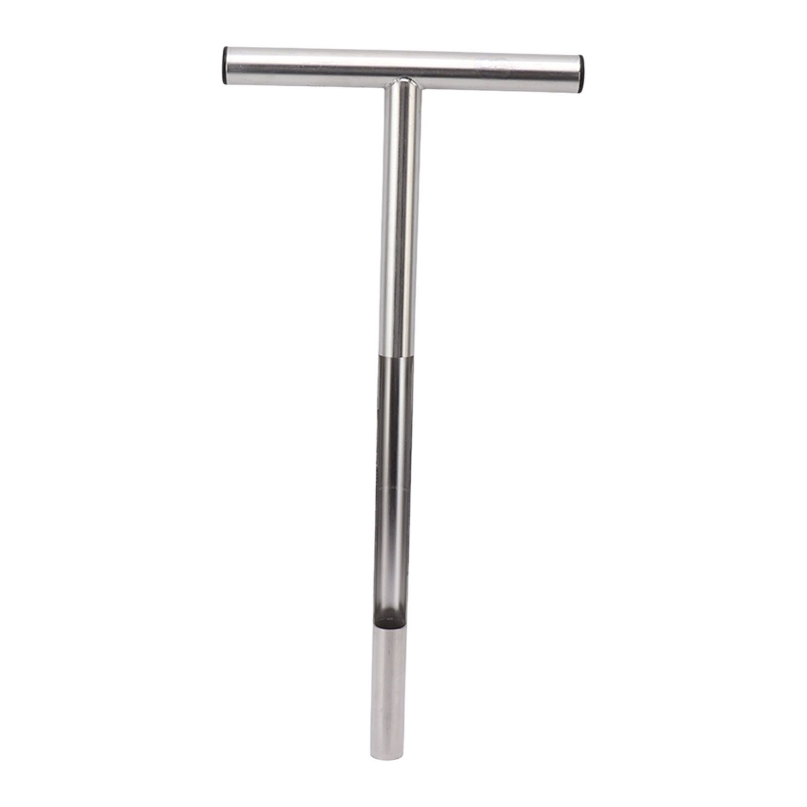 Soil Sampler Probe 304 Stainless Steel Protable T Handle Soil Sampling Tool for Farm Garden Lawn 21in - Image 3