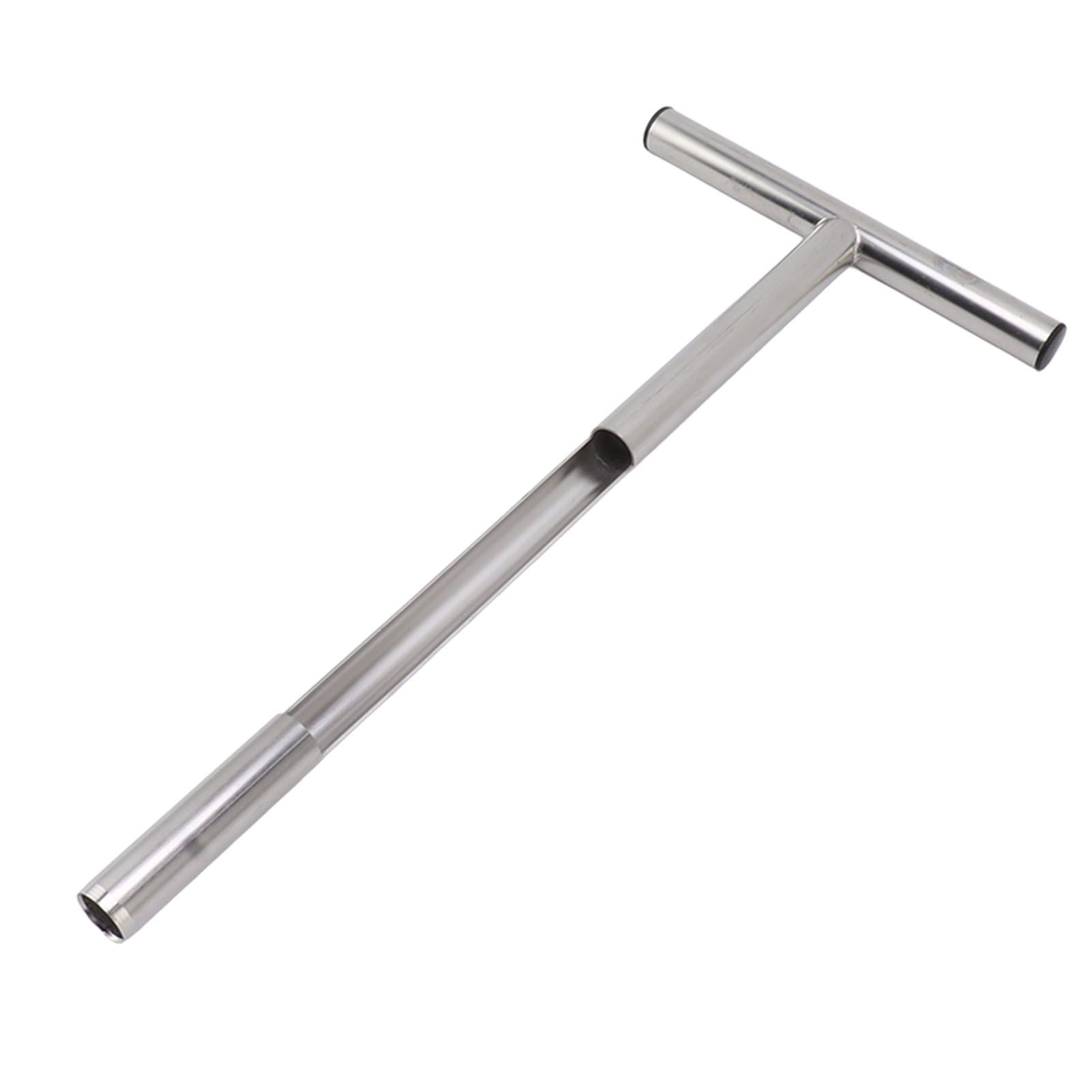 Soil Sampler Probe 304 Stainless Steel Protable T Handle Soil Sampling Tool for Farm Garden Lawn 21in - Image 8