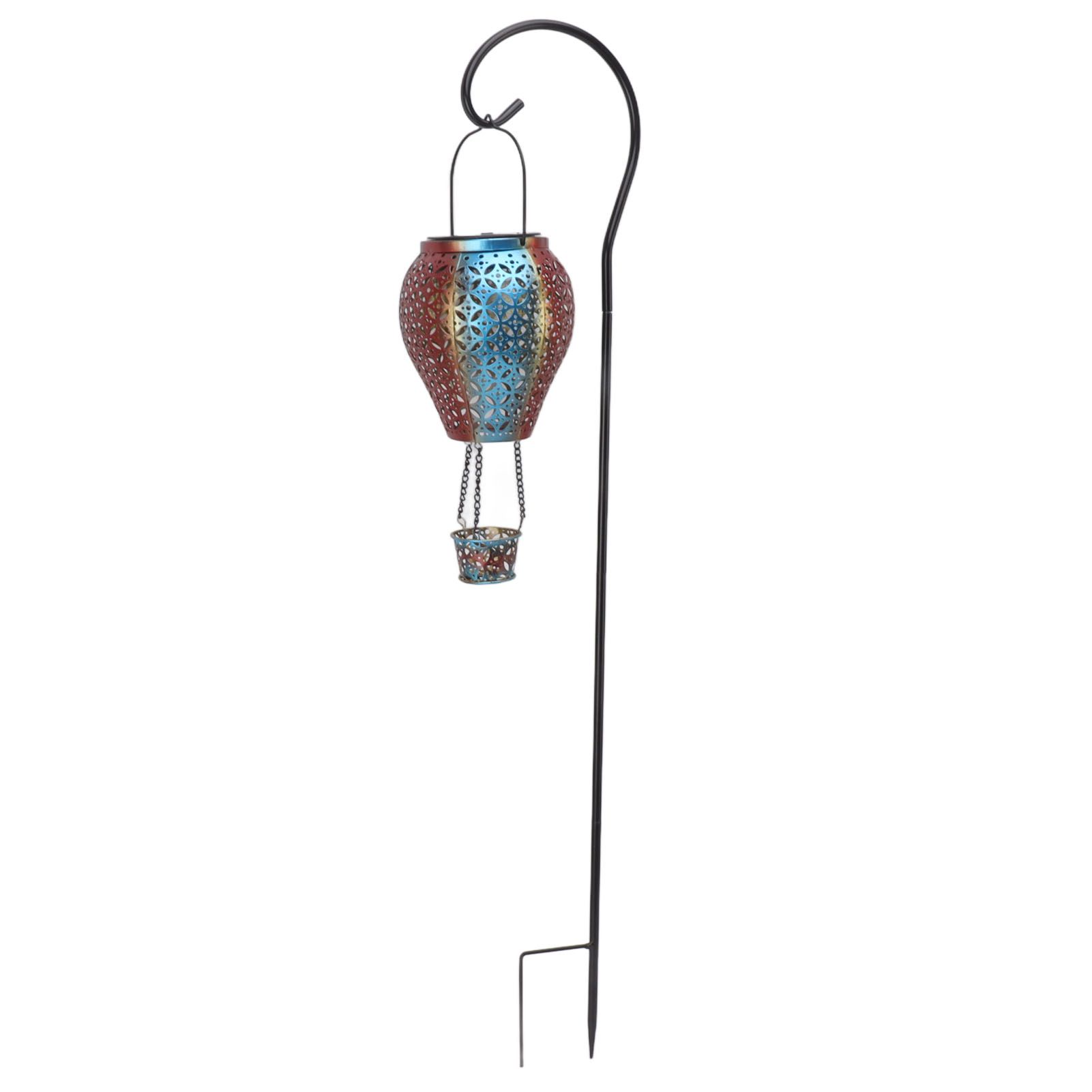 Hanging Solar Lantern Retro Hollowed Fire Balloon Style Warm Romatic Garden Solar Light for Outdoor Camping Backyard - Image 8