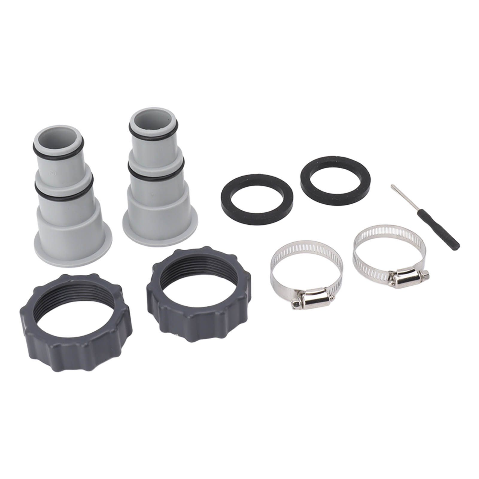 2PCS Pool Hose Adapter with Collar Replacement Threaded Connection Pump Hose Adapter for Intex Fit ARU - Image 3