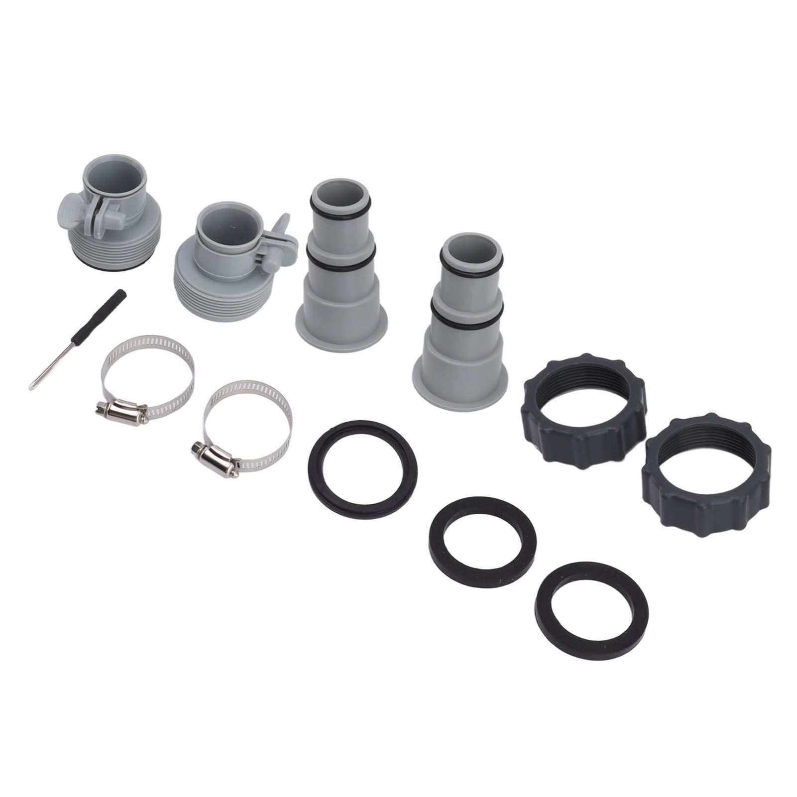 Pool Hose Adapter Replacement Hose Adapter with Collar for Threaded Connection Pumps - Image 4