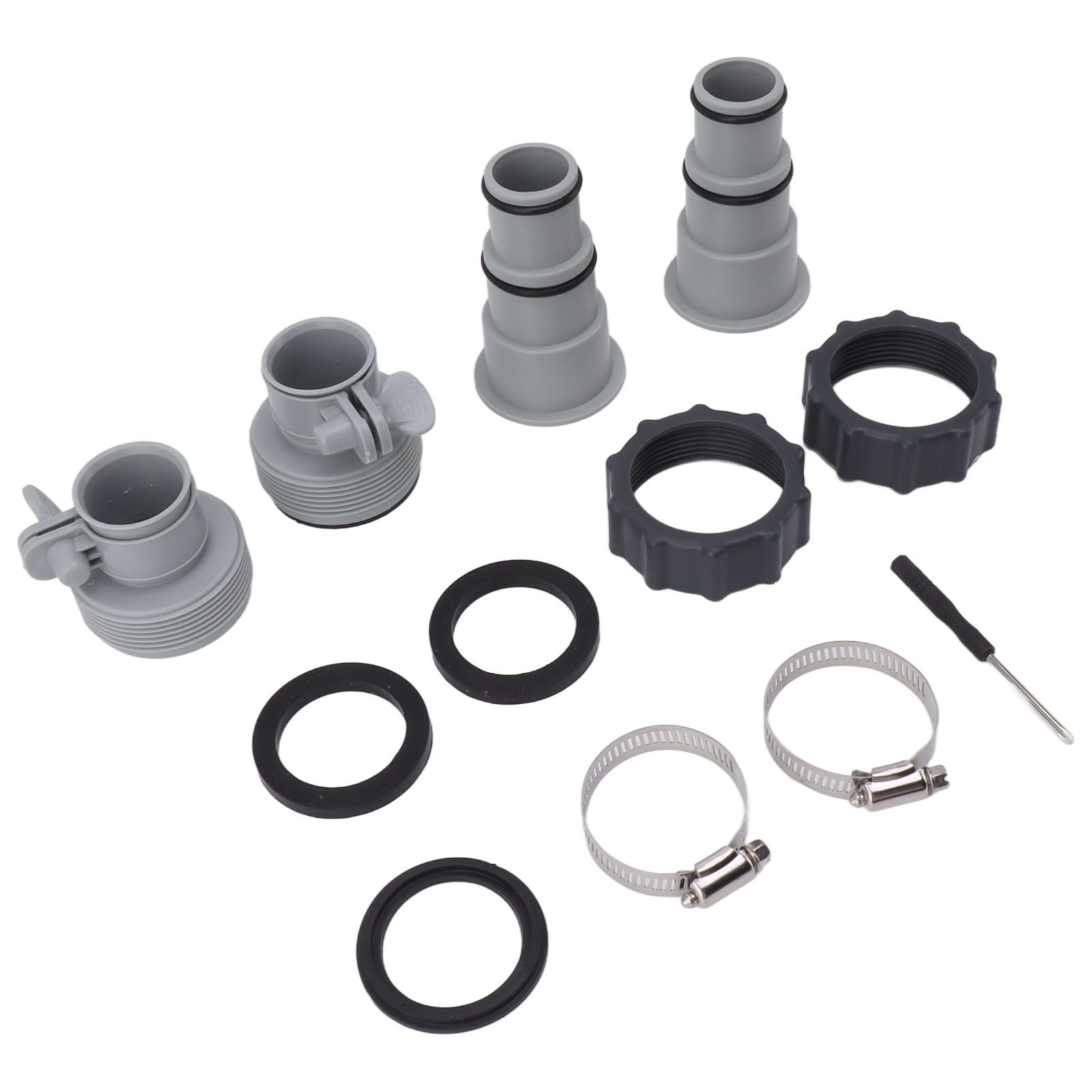 Pool Hose Adapter Replacement Hose Adapter with Collar for Threaded Connection Pumps - Image 5