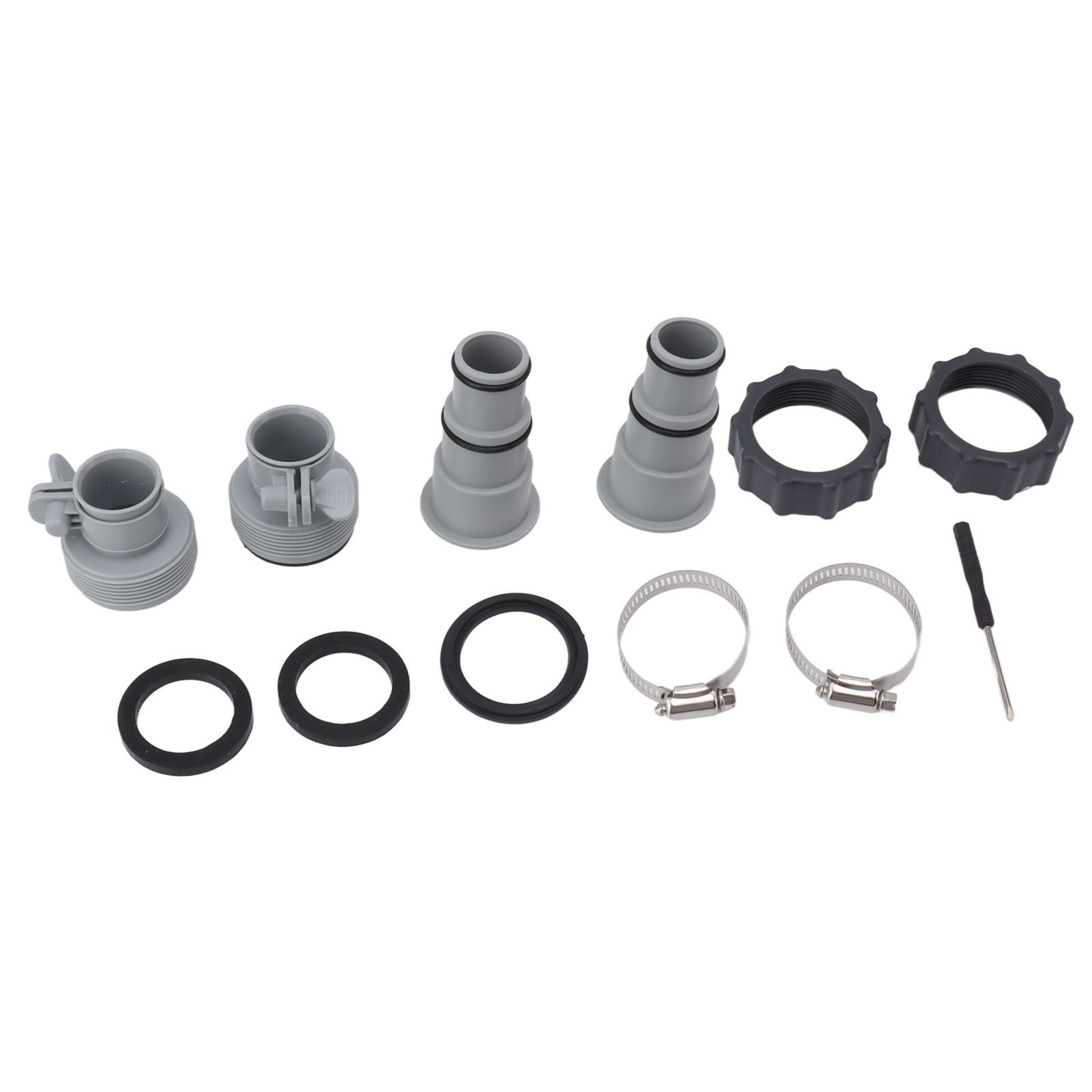 Pool Hose Adapter Replacement Hose Adapter with Collar for Threaded Connection Pumps - Image 6
