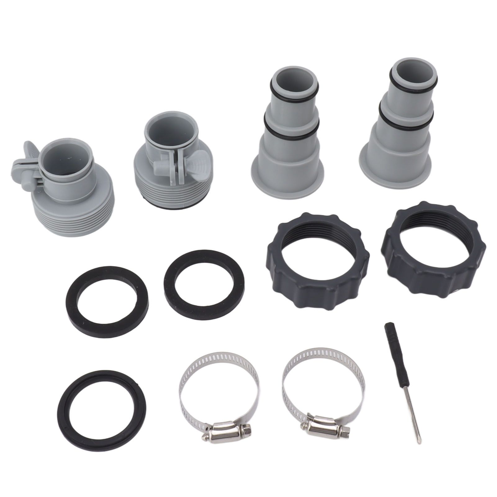Pool Hose Adapter Replacement Hose Adapter with Collar for Threaded Connection Pumps - Image 7