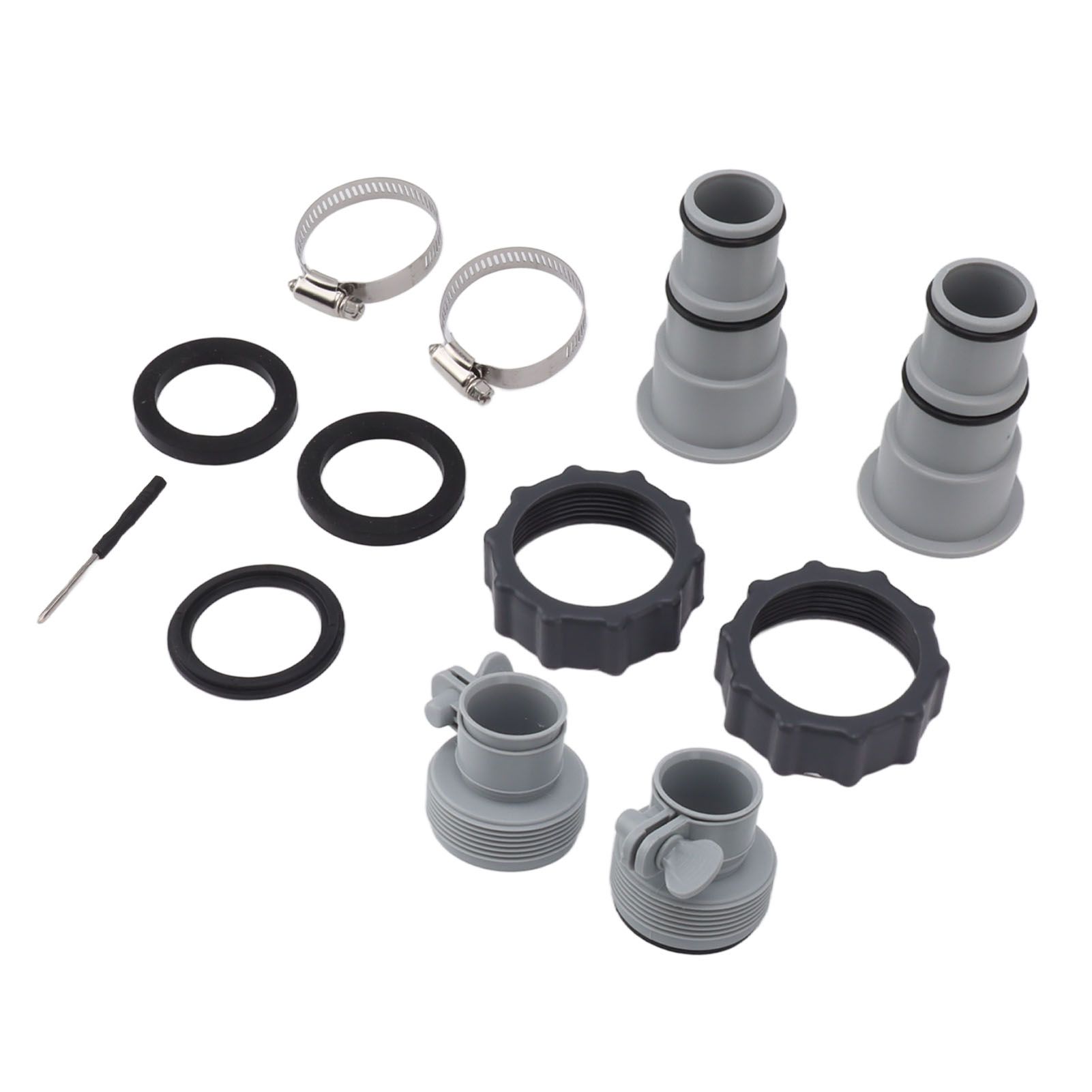 Pool Hose Adapter Replacement Hose Adapter with Collar for Threaded Connection Pumps - Image 8