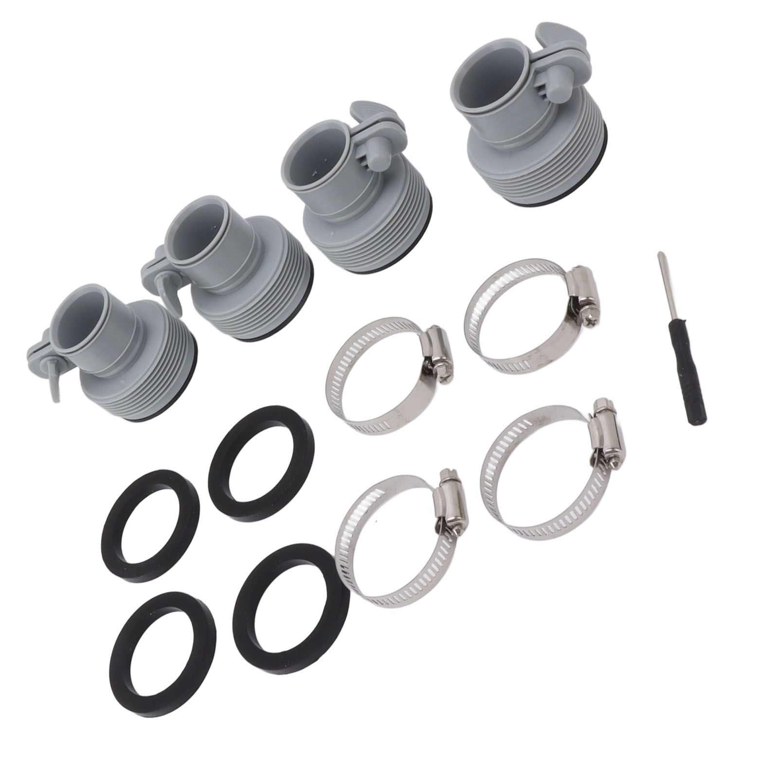 Type B Hose Adapter with Collar Replacement for Intex FIT ARU Threaded Pumps Type B Pool Clamp On Fittings Converter Pool Accessory - Image 3