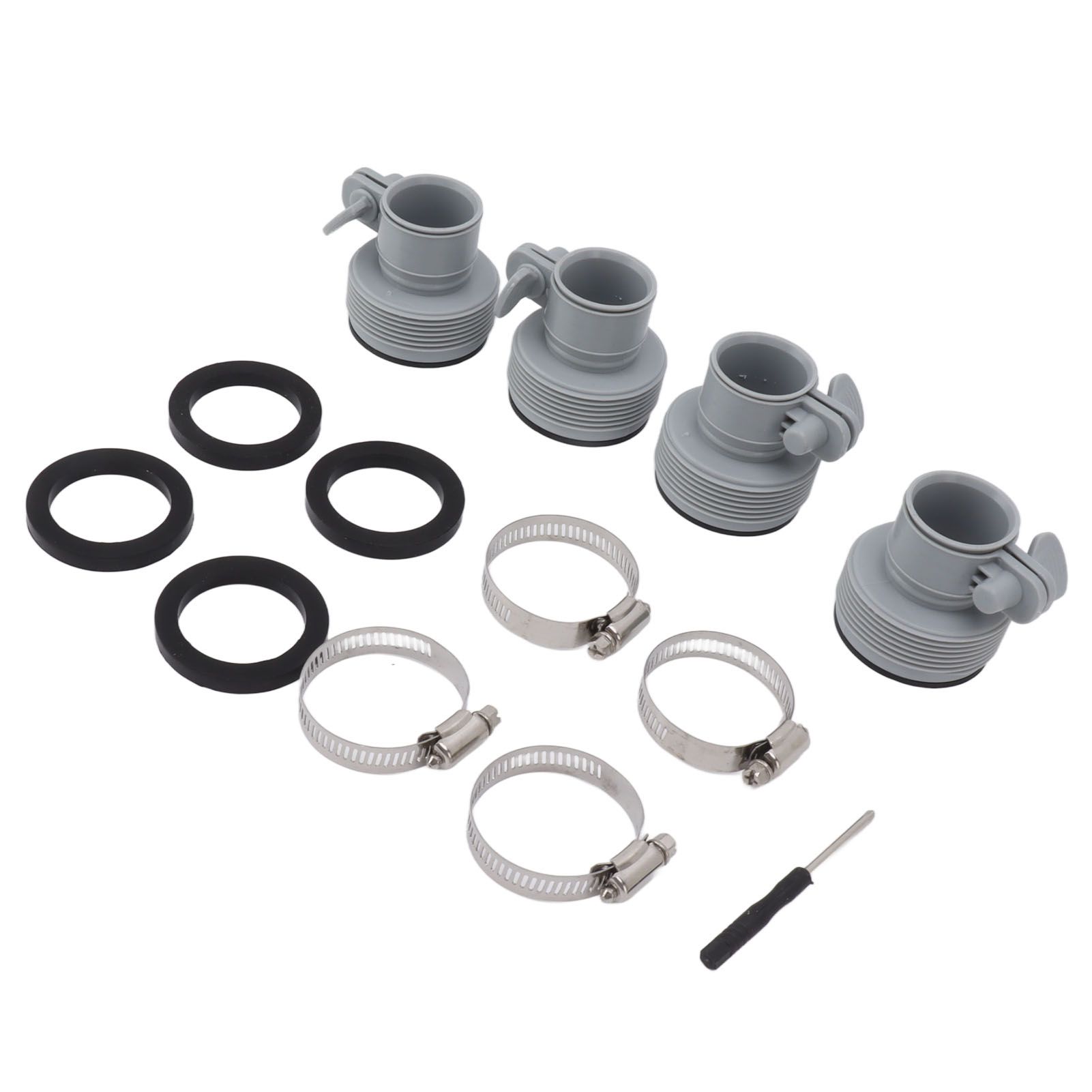 Type B Hose Adapter with Collar Replacement for Intex FIT ARU Threaded Pumps Type B Pool Clamp On Fittings Converter Pool Accessory - Image 4