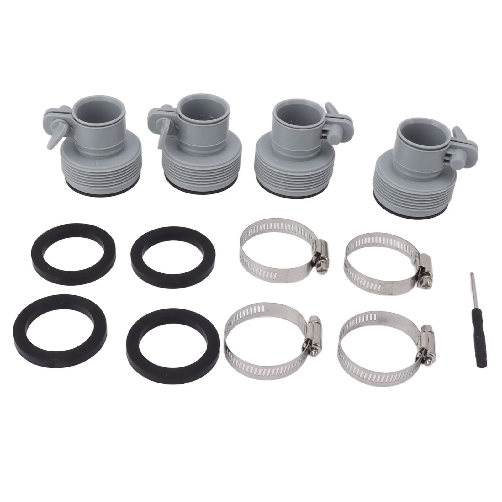 Type B Hose Adapter with Collar Replacement for Intex FIT ARU Threaded Pumps Type B Pool Clamp On Fittings Converter Pool Accessory - Image 5