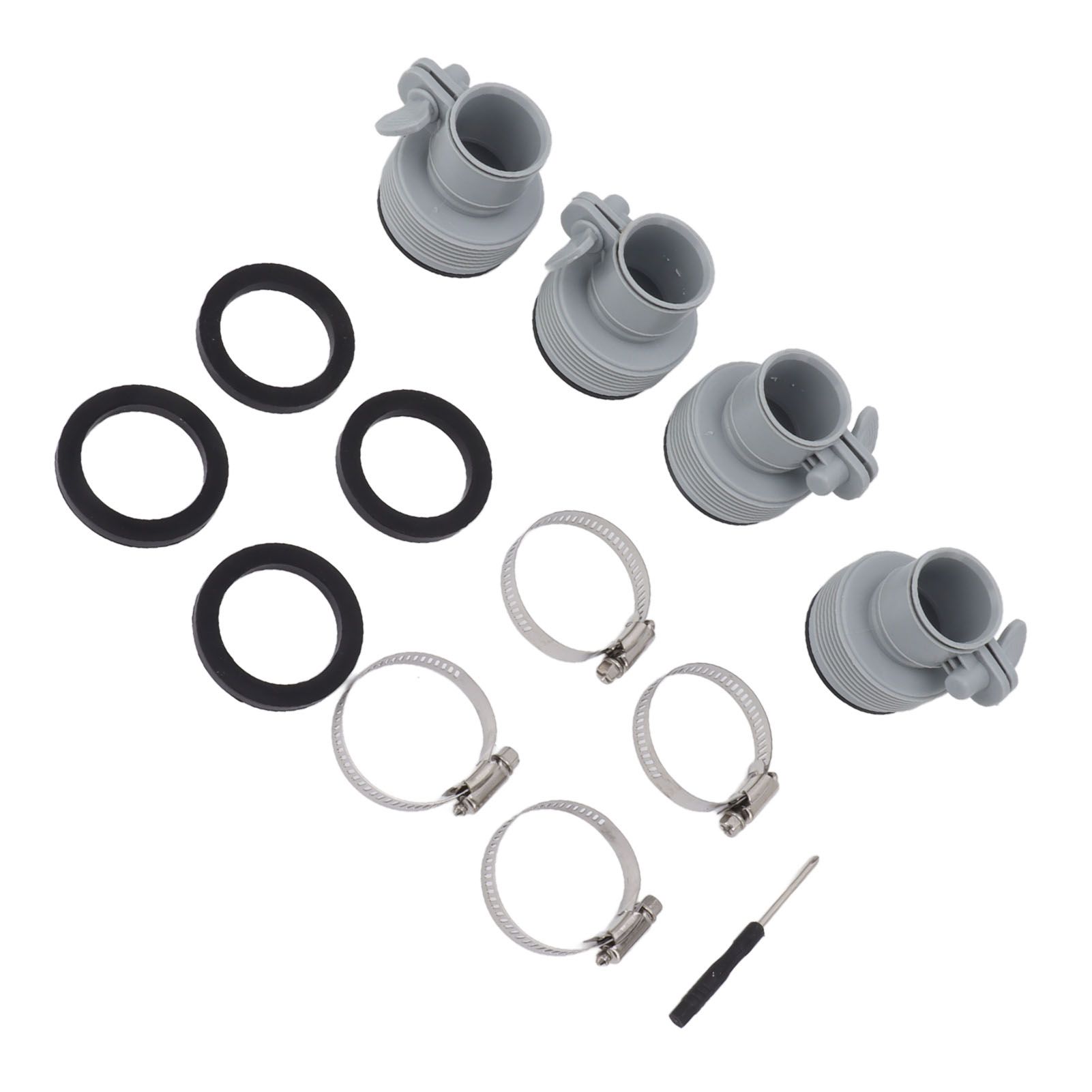 Type B Hose Adapter with Collar Replacement for Intex FIT ARU Threaded Pumps Type B Pool Clamp On Fittings Converter Pool Accessory - Image 6