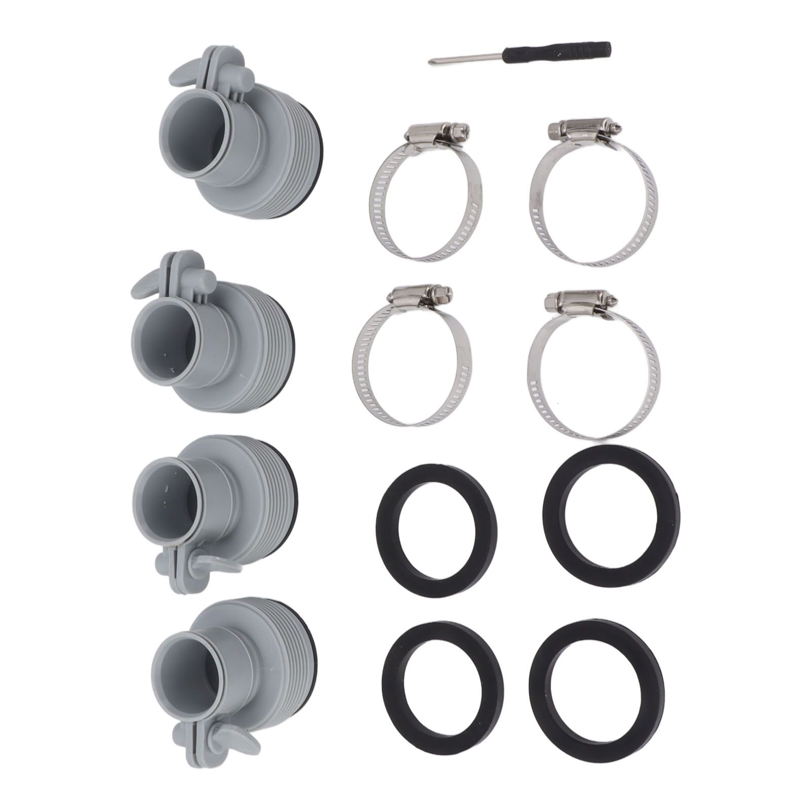 Type B Hose Adapter with Collar Replacement for Intex FIT ARU Threaded Pumps Type B Pool Clamp On Fittings Converter Pool Accessory - Image 7