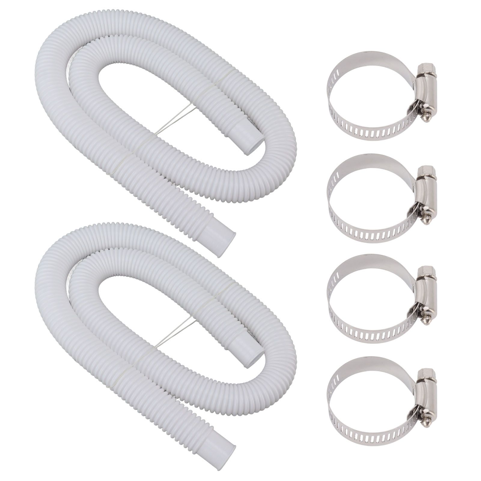 Swimming Pool Replacement Hoses with Clamps for 300 330 530 1000 Gallon Pool Pump - Image 1
