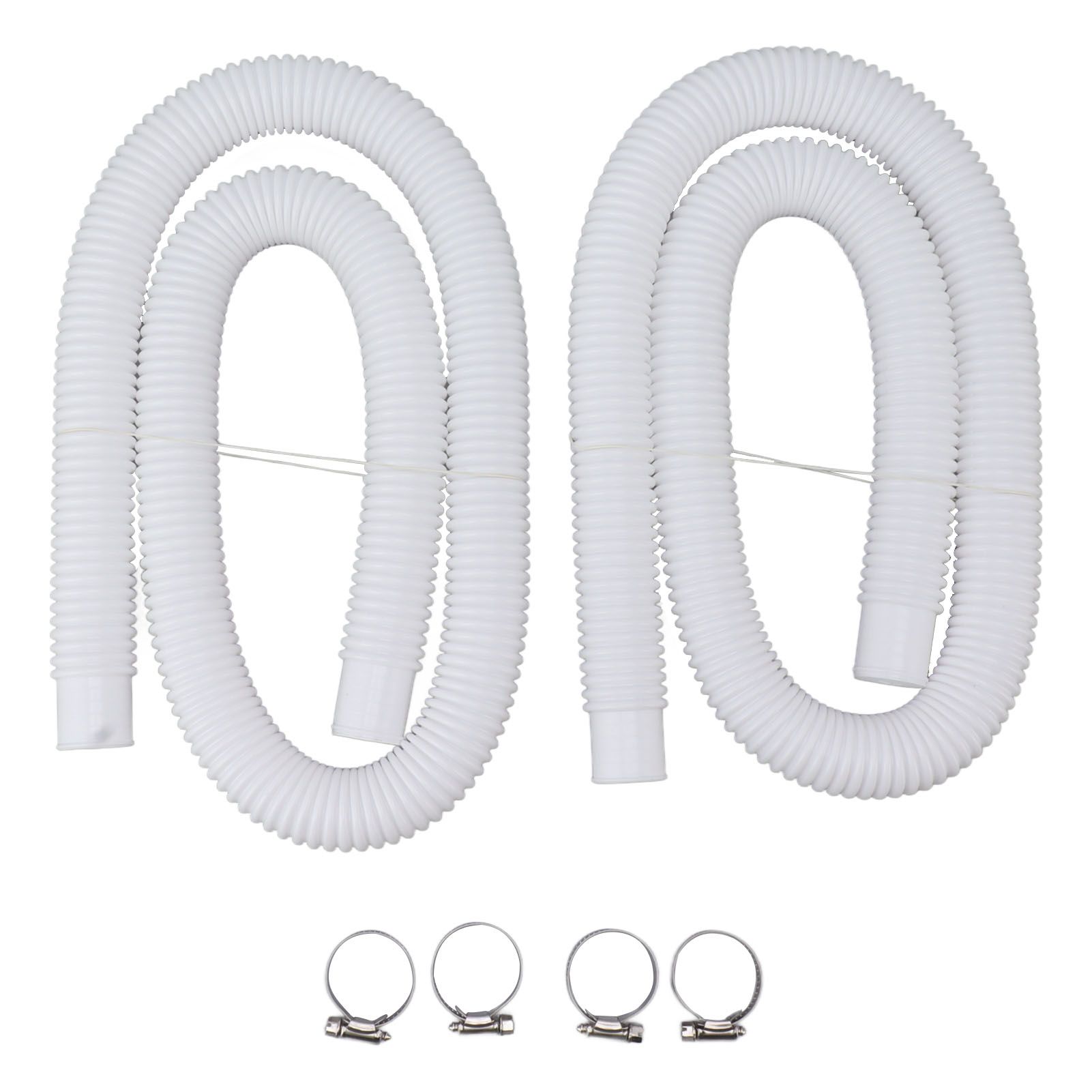 Swimming Pool Replacement Hoses with Clamps for 300 330 530 1000 Gallon Pool Pump - Image 3