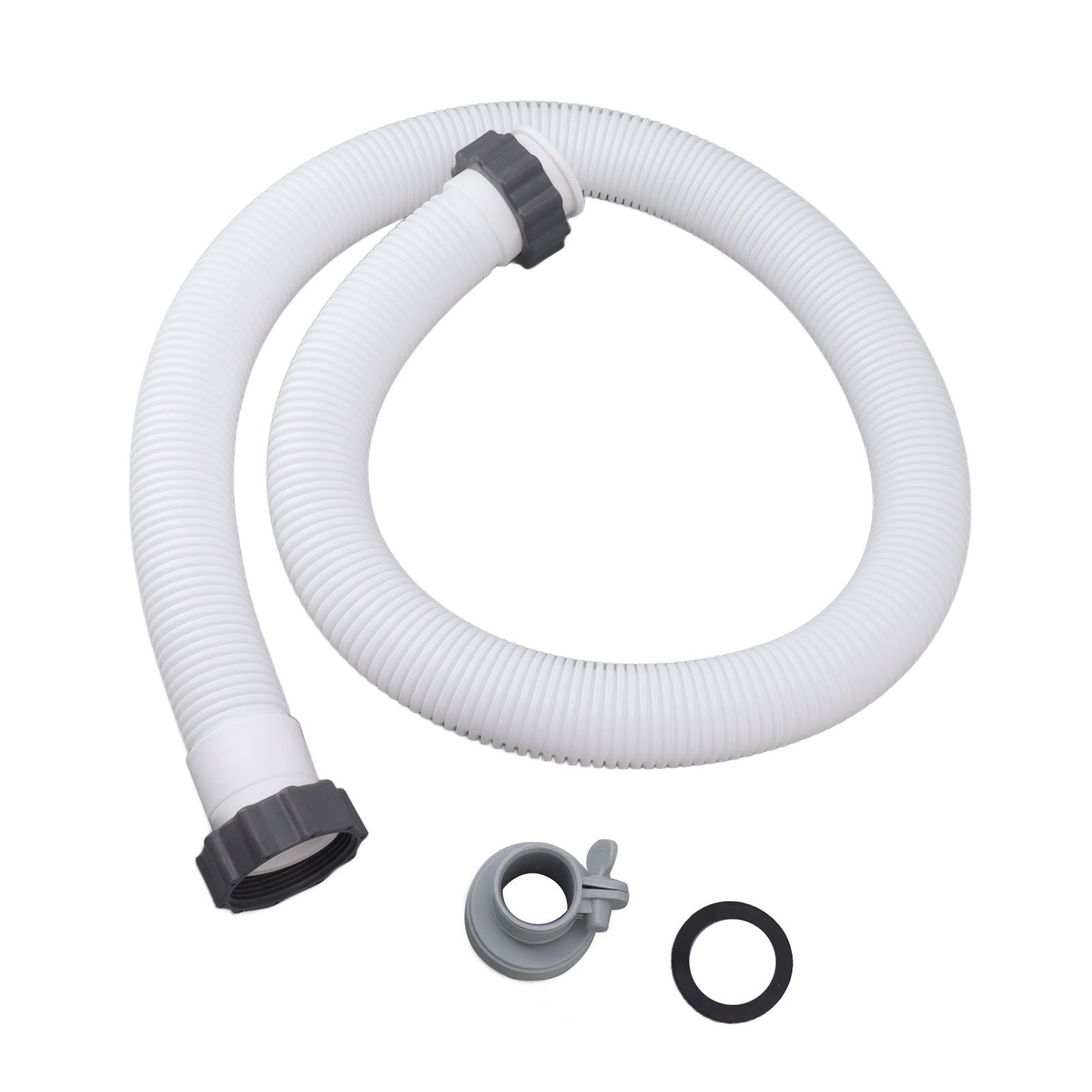 1.5in Diameter 59in Long Accessory Pool Pump Replacement Hose Filter Pump Hose Includes 1 Hose Adapter - Image 1