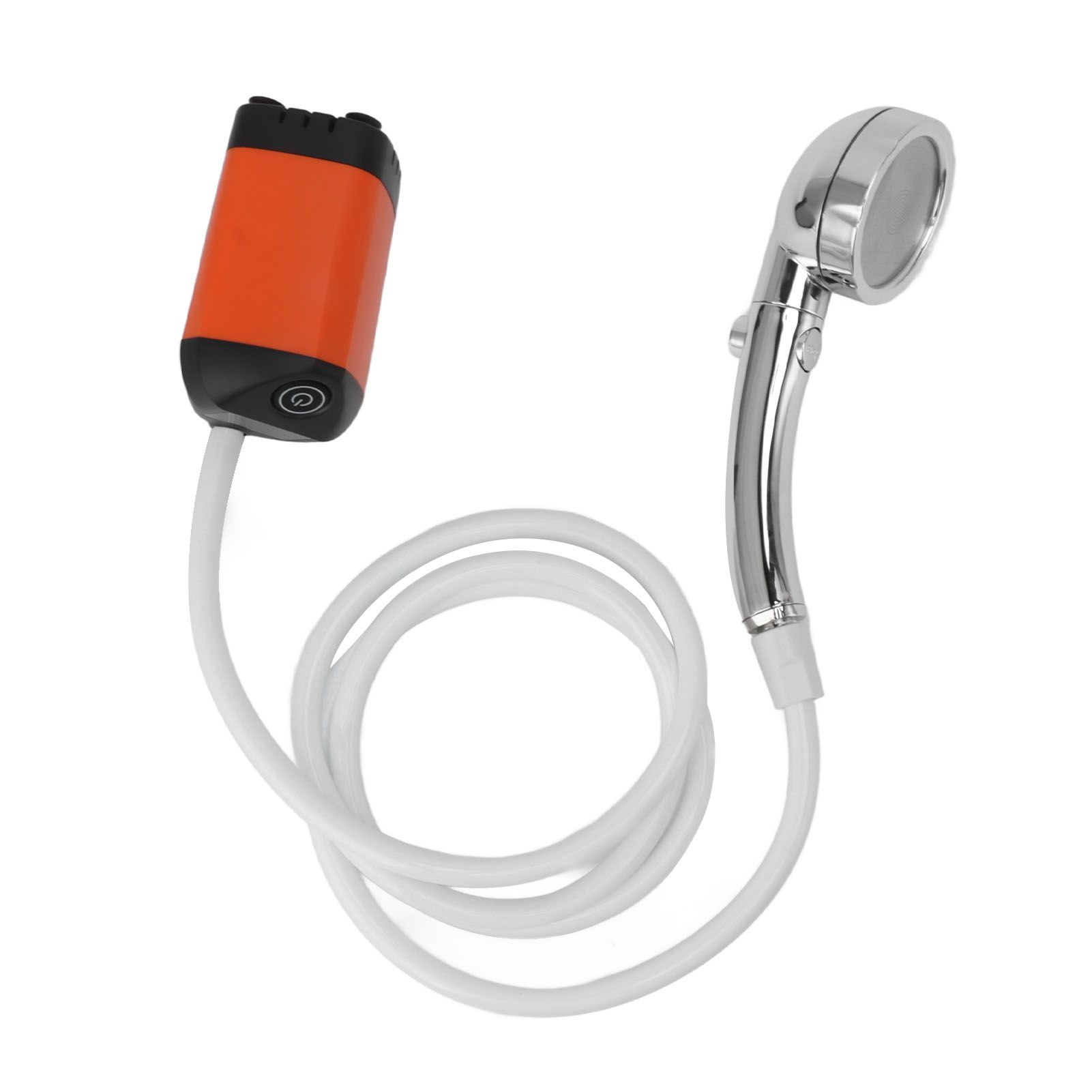 Portable Shower Camping Shower 3 Gears Adjustable Outdoor Camp Shower Pump Electric Rechargeable Portable Camping Shower Orange - Image 4