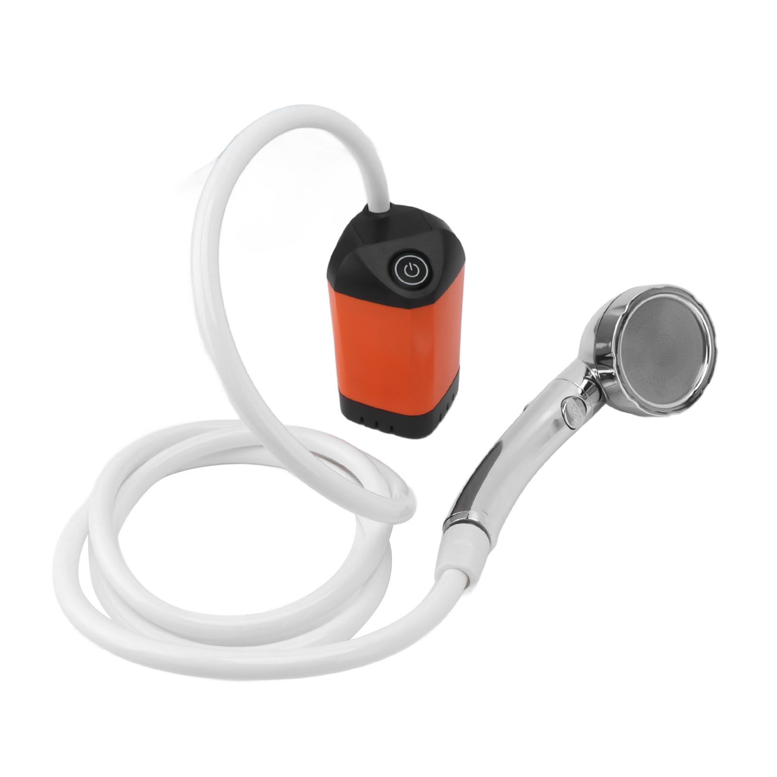 Portable Shower Camping Shower 3 Gears Adjustable Outdoor Camp Shower Pump Electric Rechargeable Portable Camping Shower Orange - Image 7