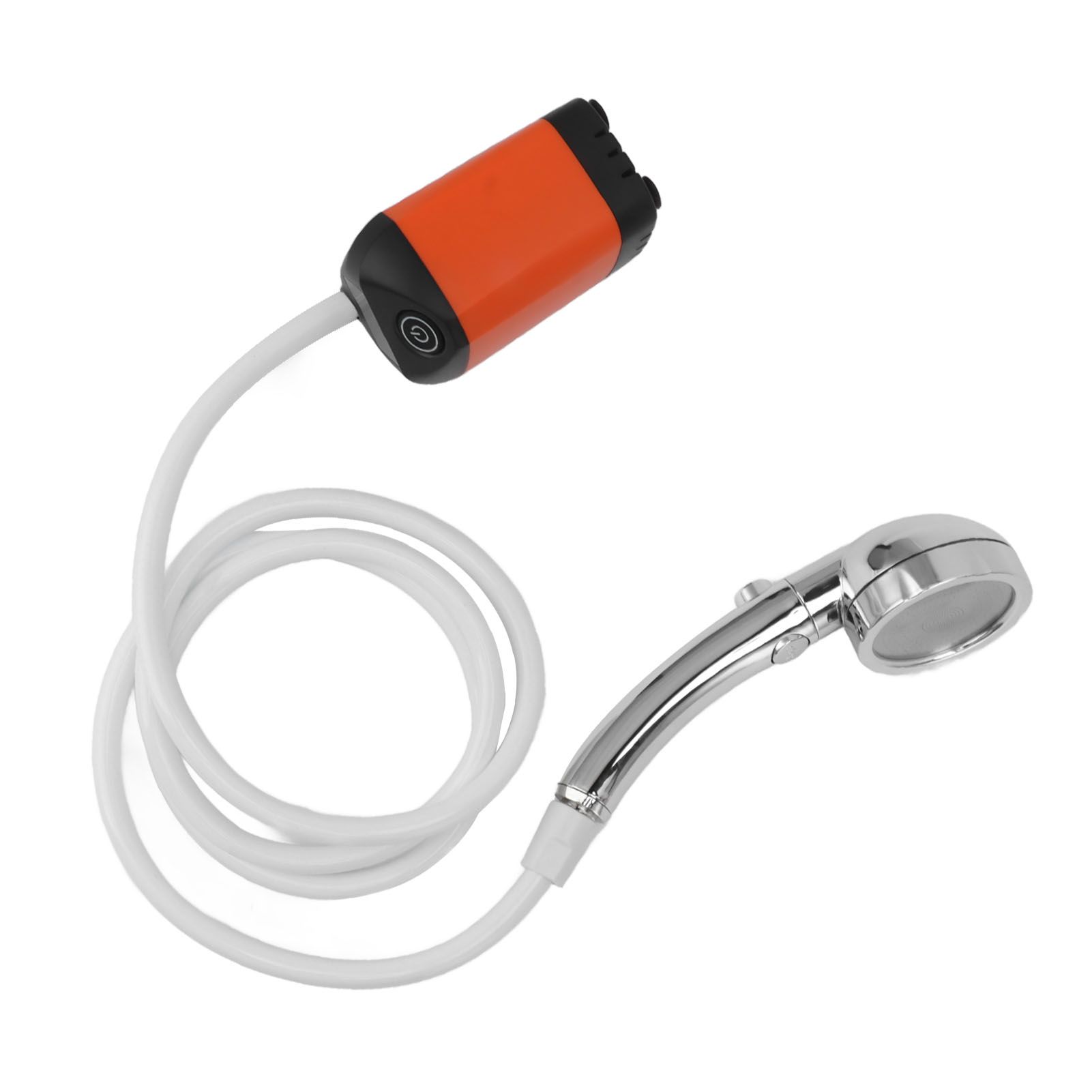 Portable Shower Camping Shower 3 Gears Adjustable Outdoor Camp Shower Pump Electric Rechargeable Portable Camping Shower Orange - Image 8