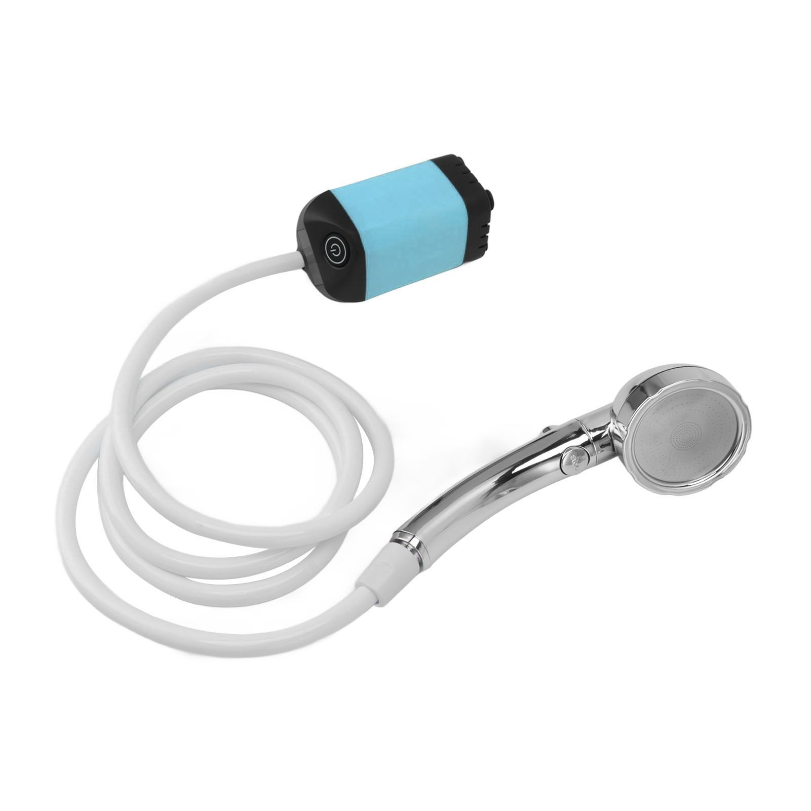 Portable Shower Camping Shower 3 Gears Adjustable Outdoor Camp Shower Pump Electric Rechargeable Portable Camping Shower Blue - Image 2