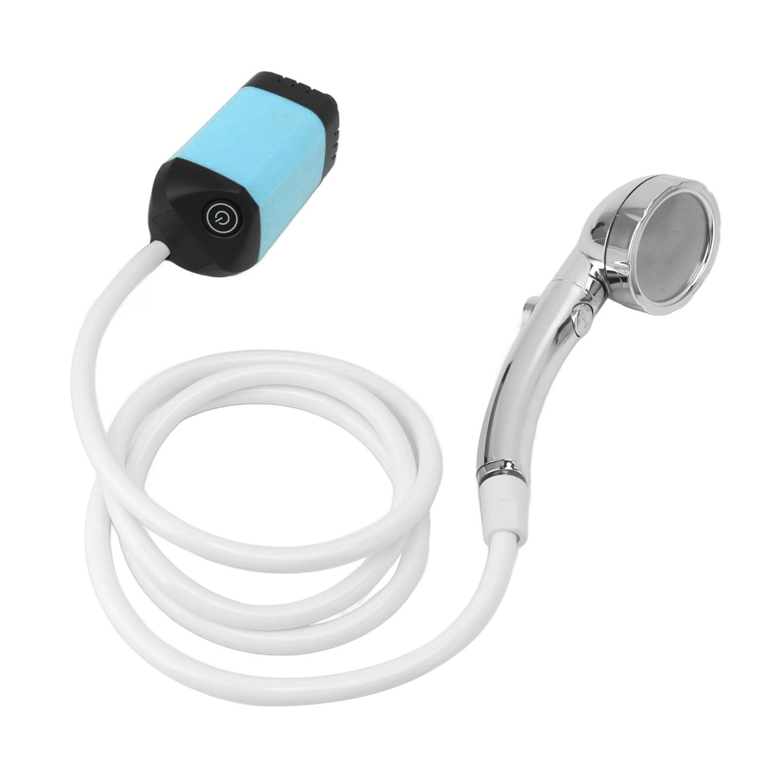 Portable Shower Camping Shower 3 Gears Adjustable Outdoor Camp Shower Pump Electric Rechargeable Portable Camping Shower Blue - Image 3