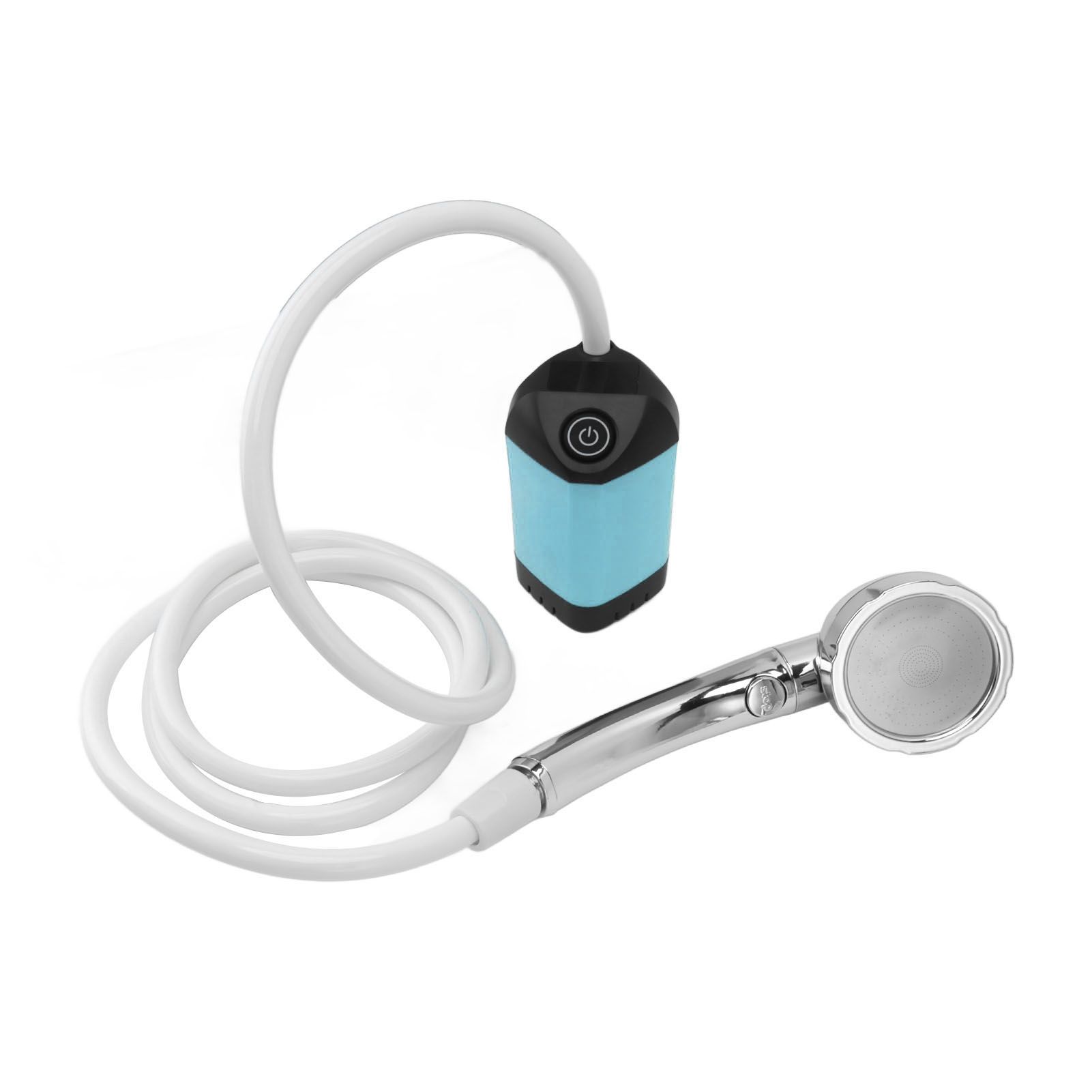 Portable Shower Camping Shower 3 Gears Adjustable Outdoor Camp Shower Pump Electric Rechargeable Portable Camping Shower Blue - Image 6