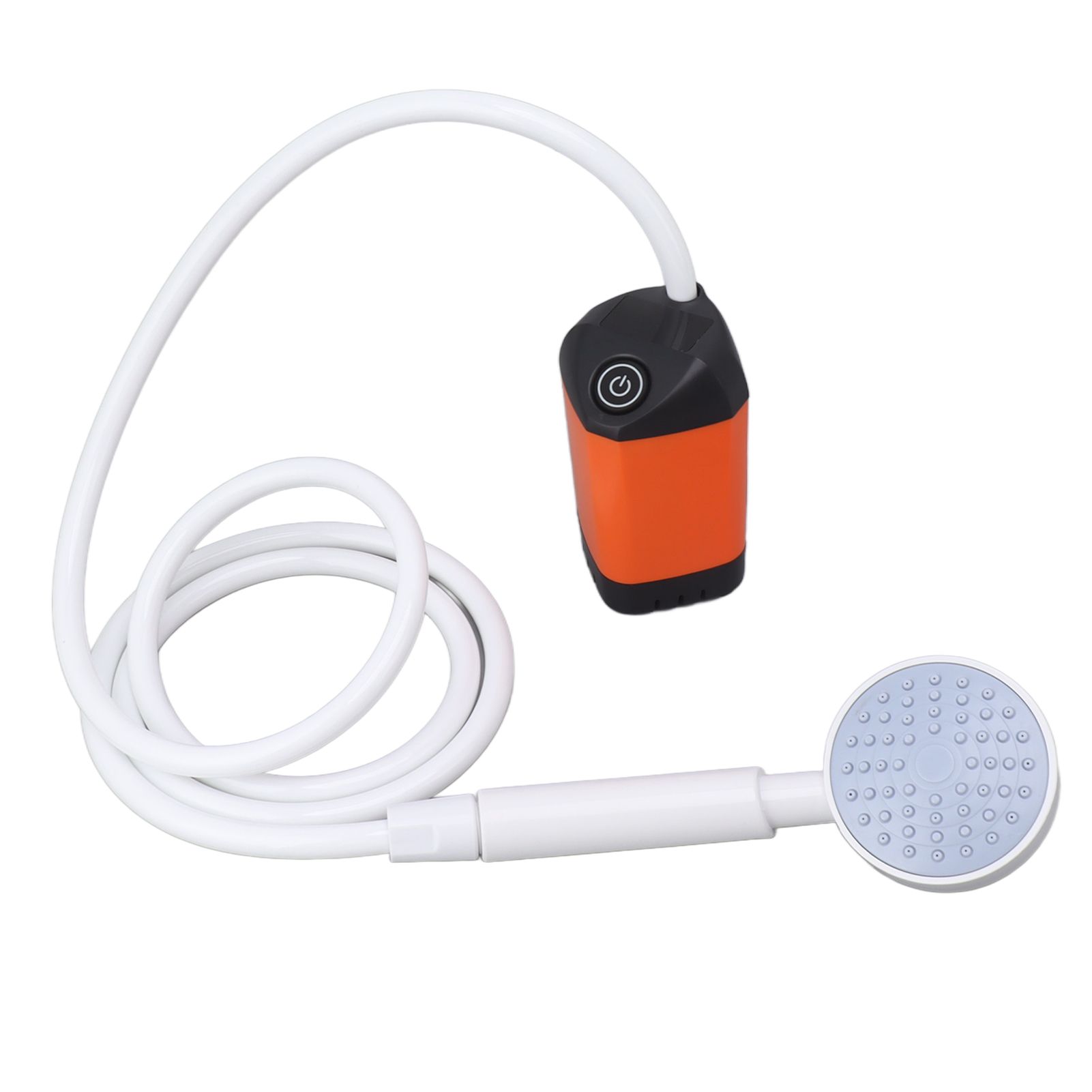 Electric Outdoor Camping Shower 10W 4800MAH 5V 2A Electric Pressure Outdoor Shower for Surfing Diving Orange - Image 2