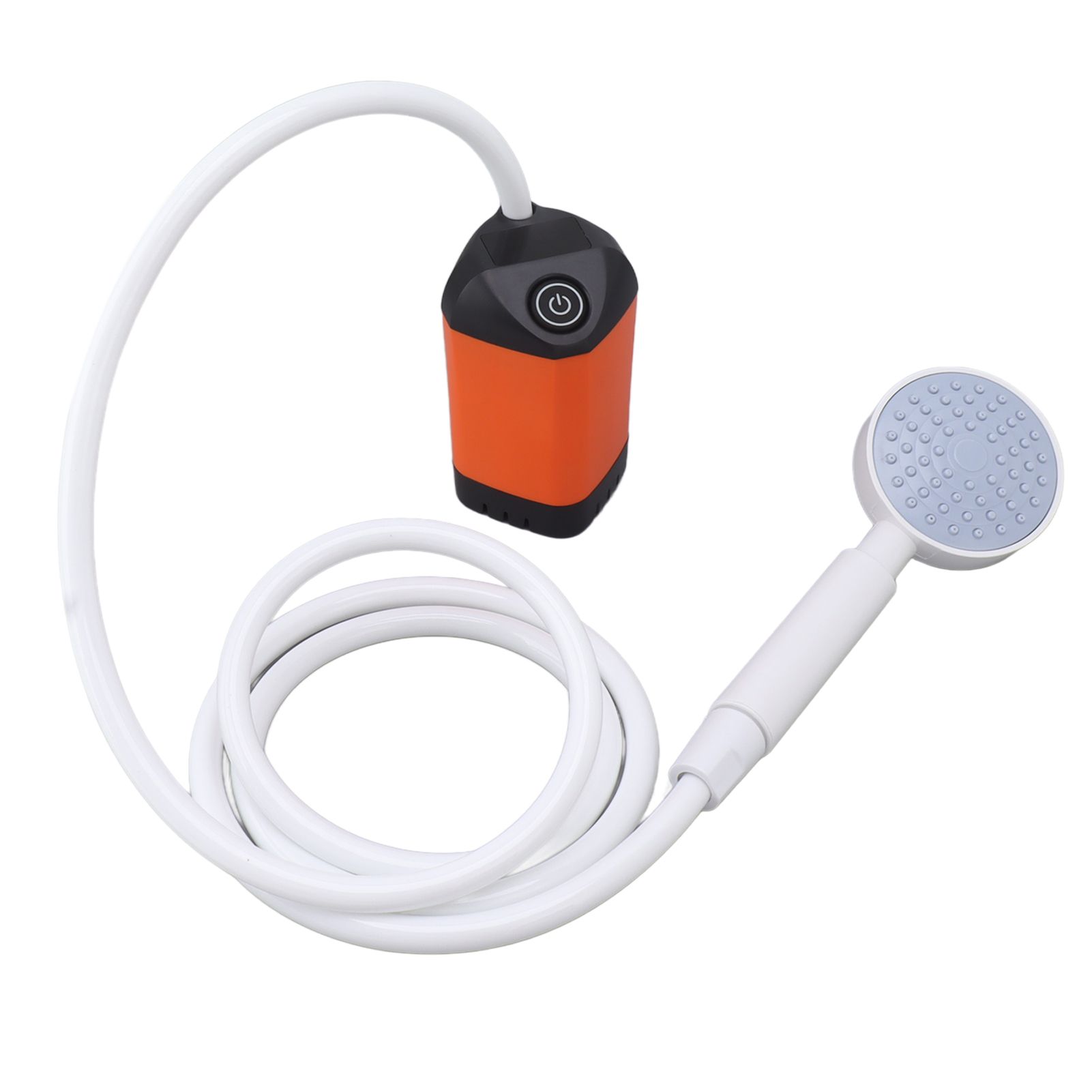 Electric Outdoor Camping Shower 10W 4800MAH 5V 2A Electric Pressure Outdoor Shower for Surfing Diving Orange - Image 3