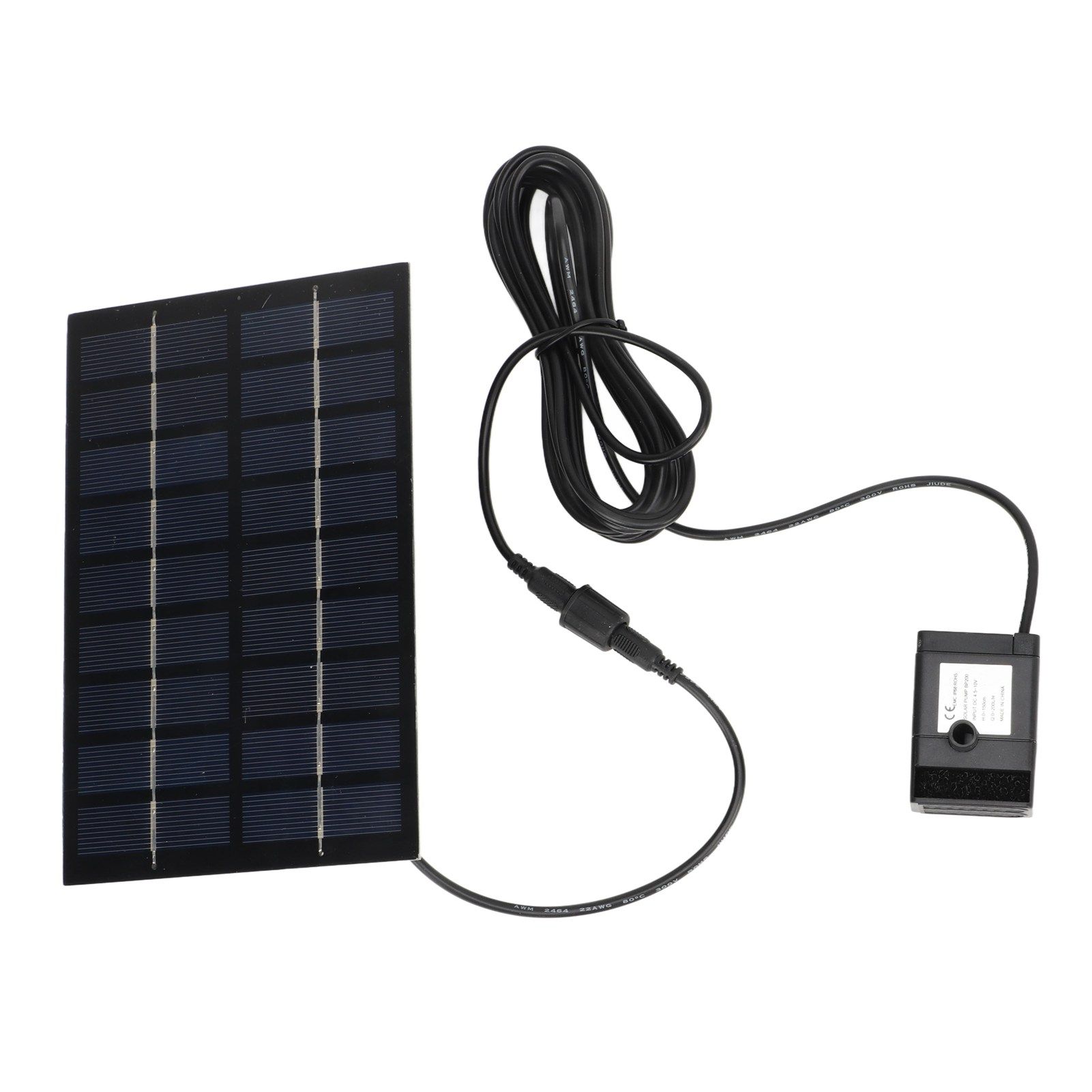 Solar Water Pump Kit 9V 1.8W Easy Mounting Anti Clogging Mesh Solar Pond Pump with Nozzles for Garden Pool Decoration - Image 2