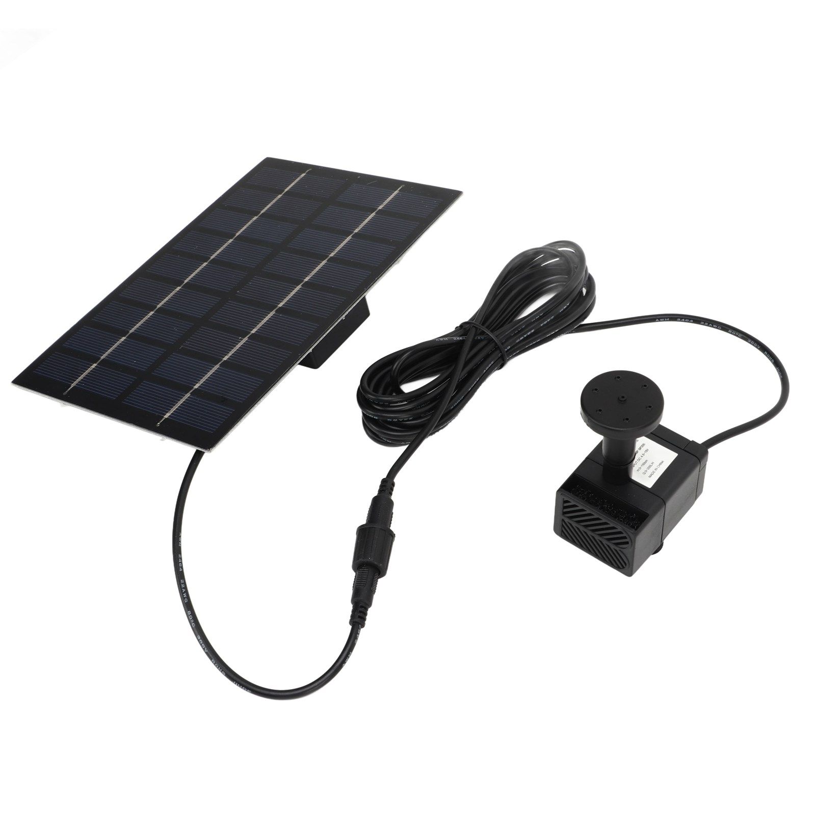 Solar Water Pump Kit 9V 1.8W Easy Mounting Anti Clogging Mesh Solar Pond Pump with Nozzles for Garden Pool Decoration - Image 7