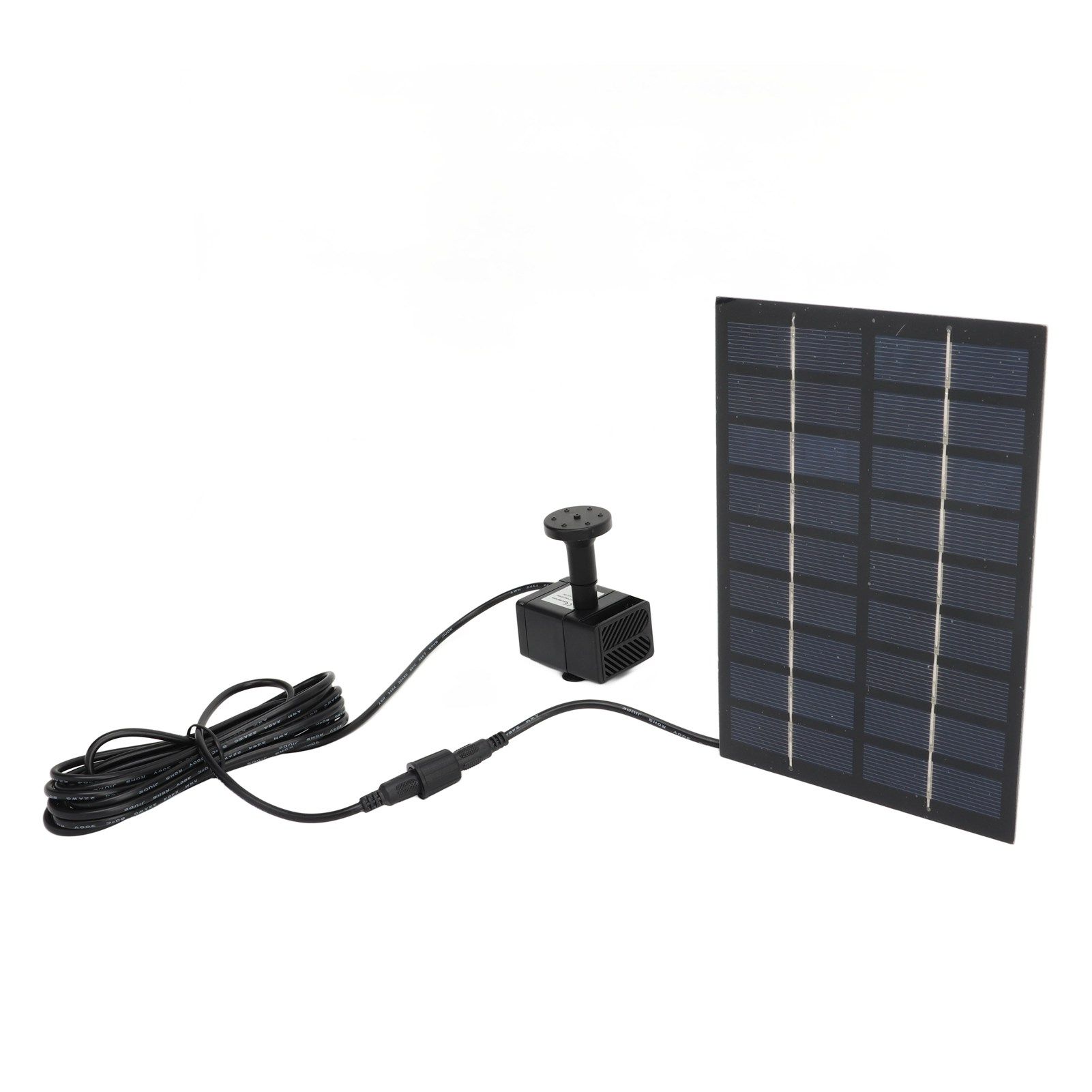 Solar Water Pump Kit 9V 1.8W Easy Mounting Anti Clogging Mesh Solar Pond Pump with Nozzles for Garden Pool Decoration - Image 8