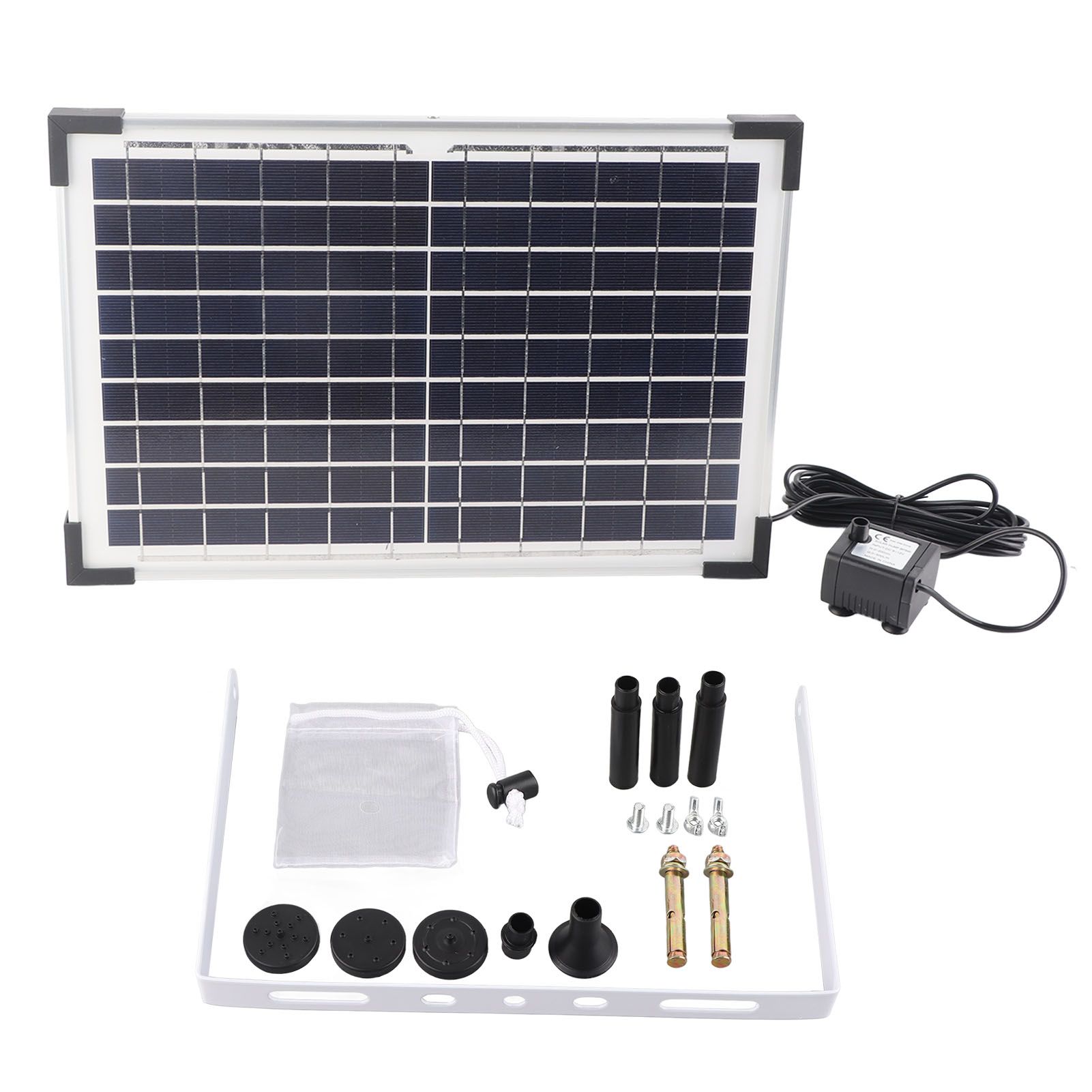 Solar Fountain Pump 9V 10W Easy To Install Solar Fountain Pond Pump Kit for Bird Bath Garden Backyard Pool Fish Tank - Image 1
