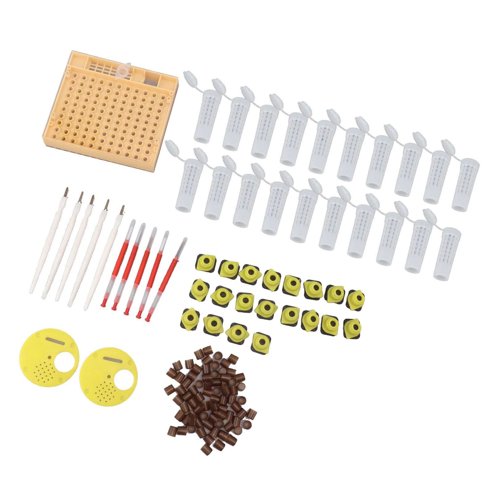 Queen Bee Rearing System Plastic Breeding Cell Cup Kit Beekeeping Grafting Equipments Supplies - Image 3